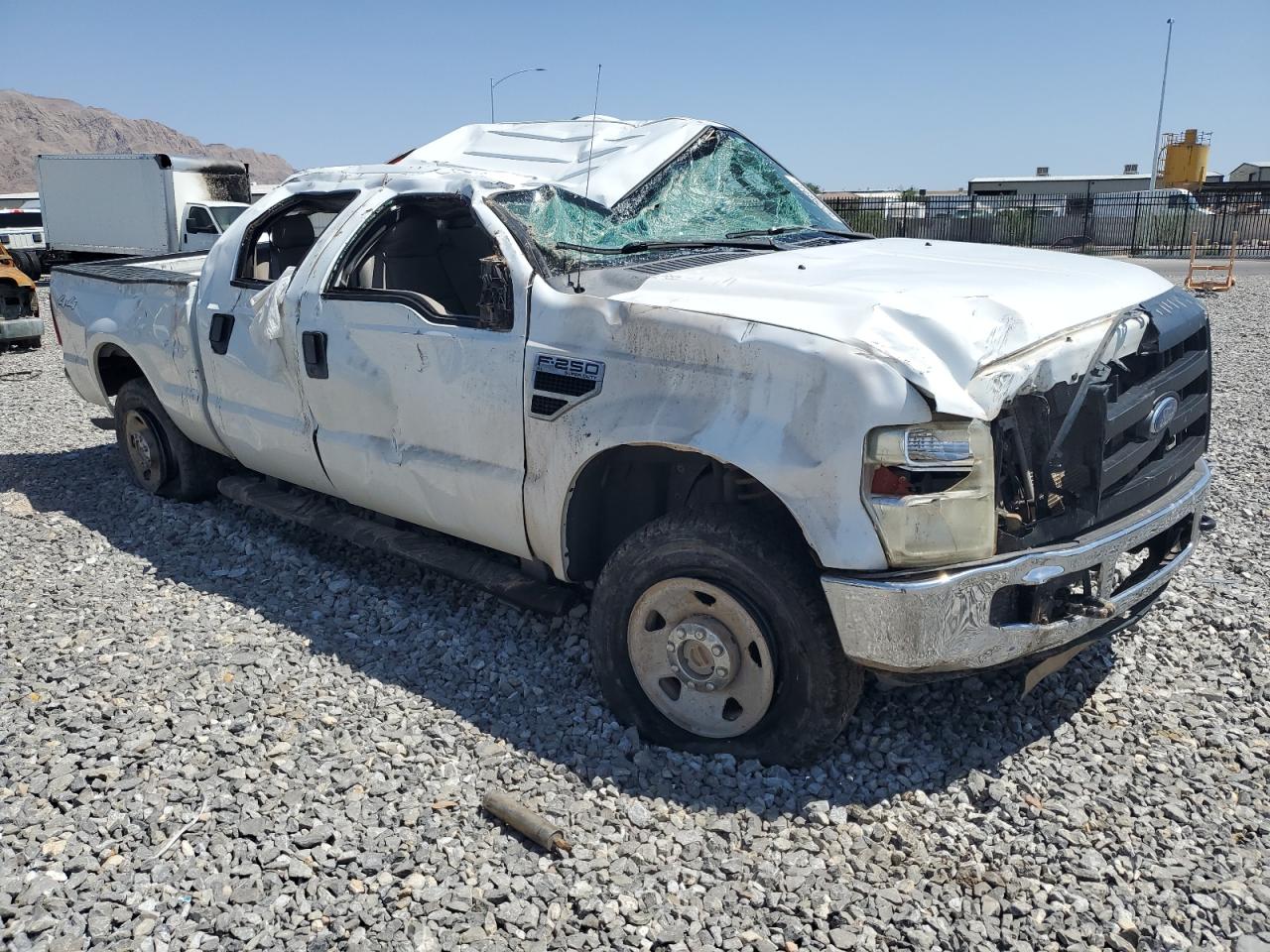 2008 Ford F250 Super Duty White vin: 1FTSW21518EB27027