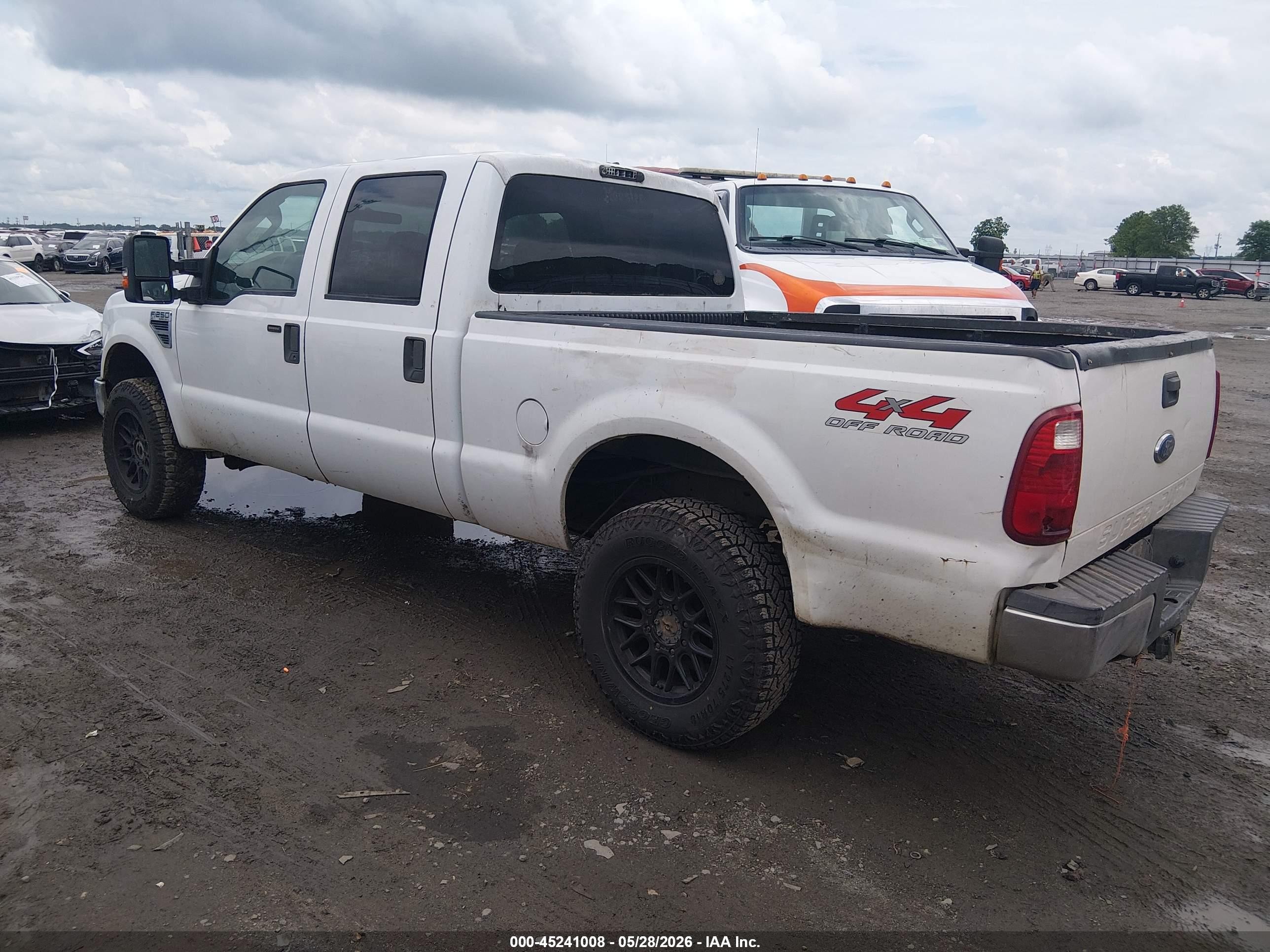2008 Ford F-250 Fx4/king Ranch/lariat/xl/xlt White vin: 1FTSW21518ED97424