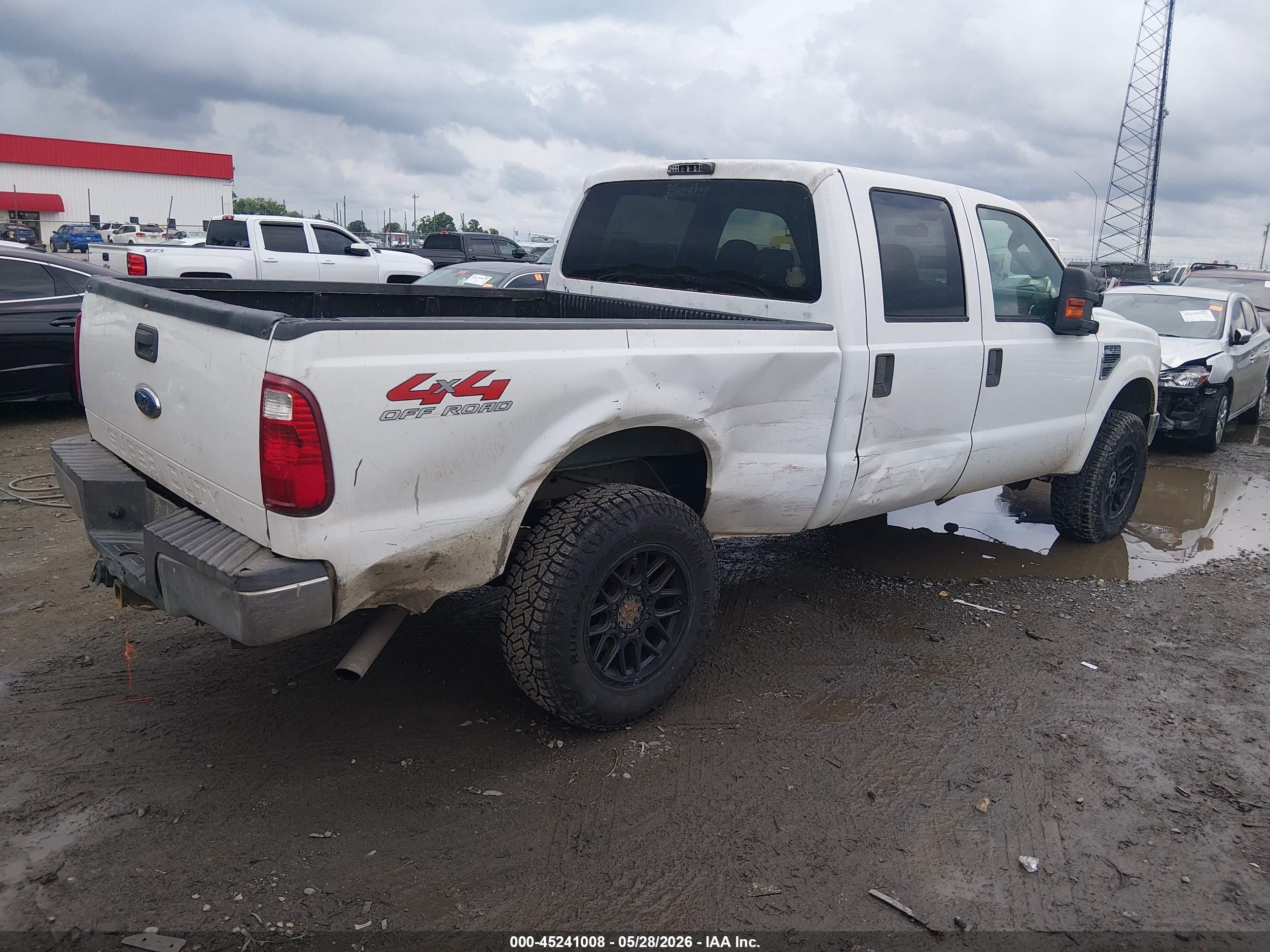 2008 Ford F-250 Fx4/king Ranch/lariat/xl/xlt White vin: 1FTSW21518ED97424