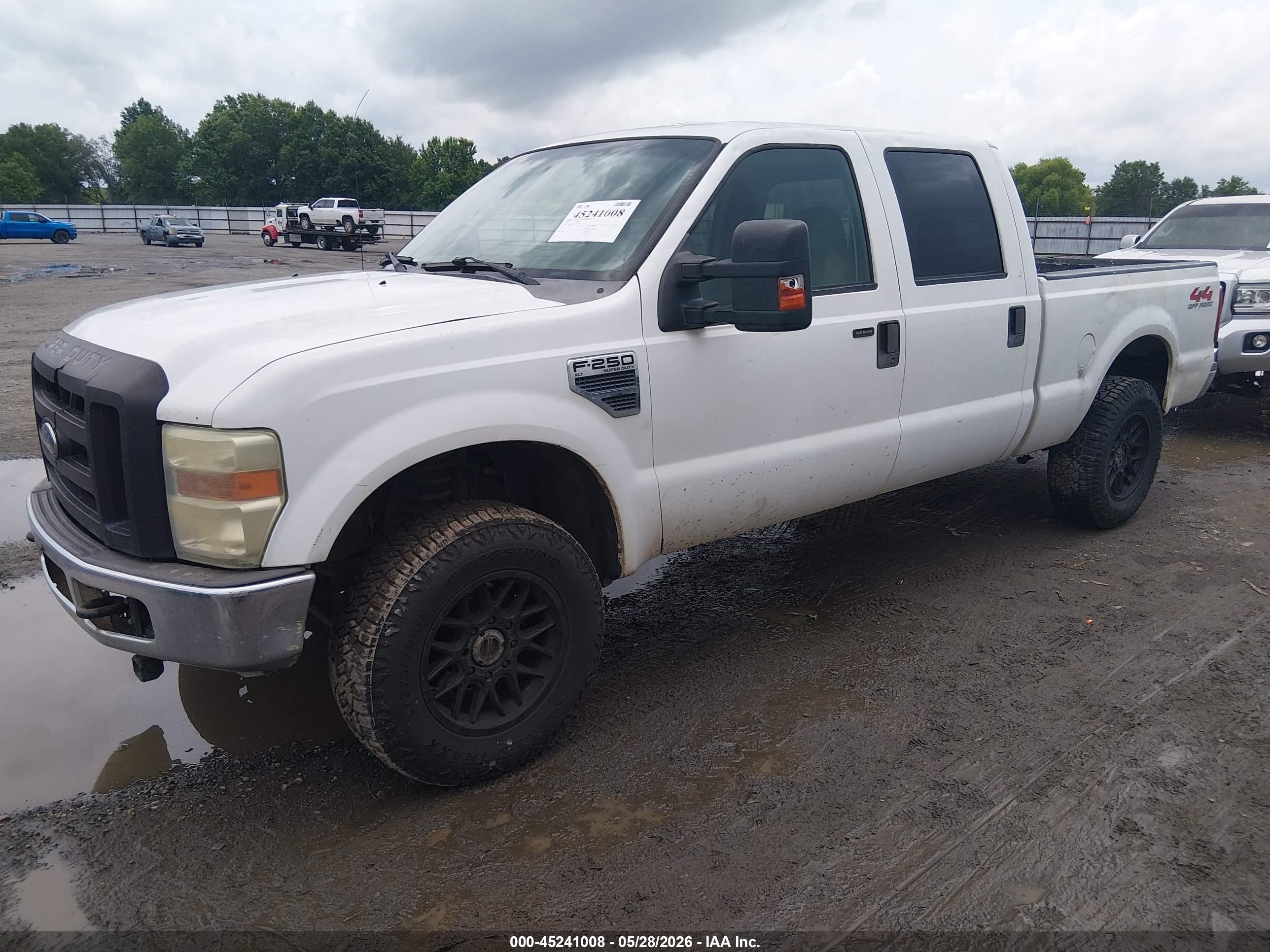2008 Ford F-250 Fx4/king Ranch/lariat/xl/xlt White vin: 1FTSW21518ED97424