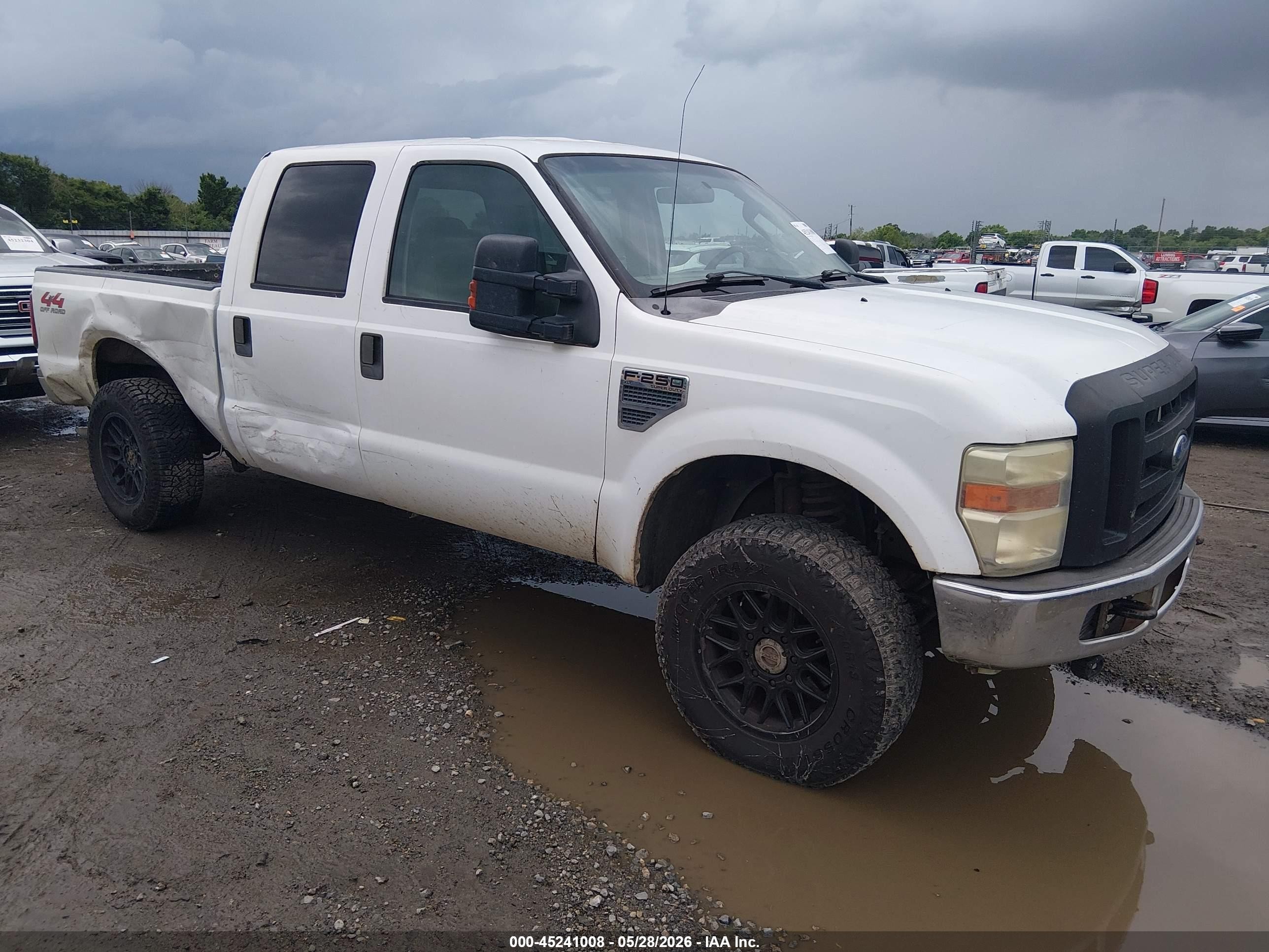 2008 Ford F-250 Fx4/king Ranch/lariat/xl/xlt White vin: 1FTSW21518ED97424