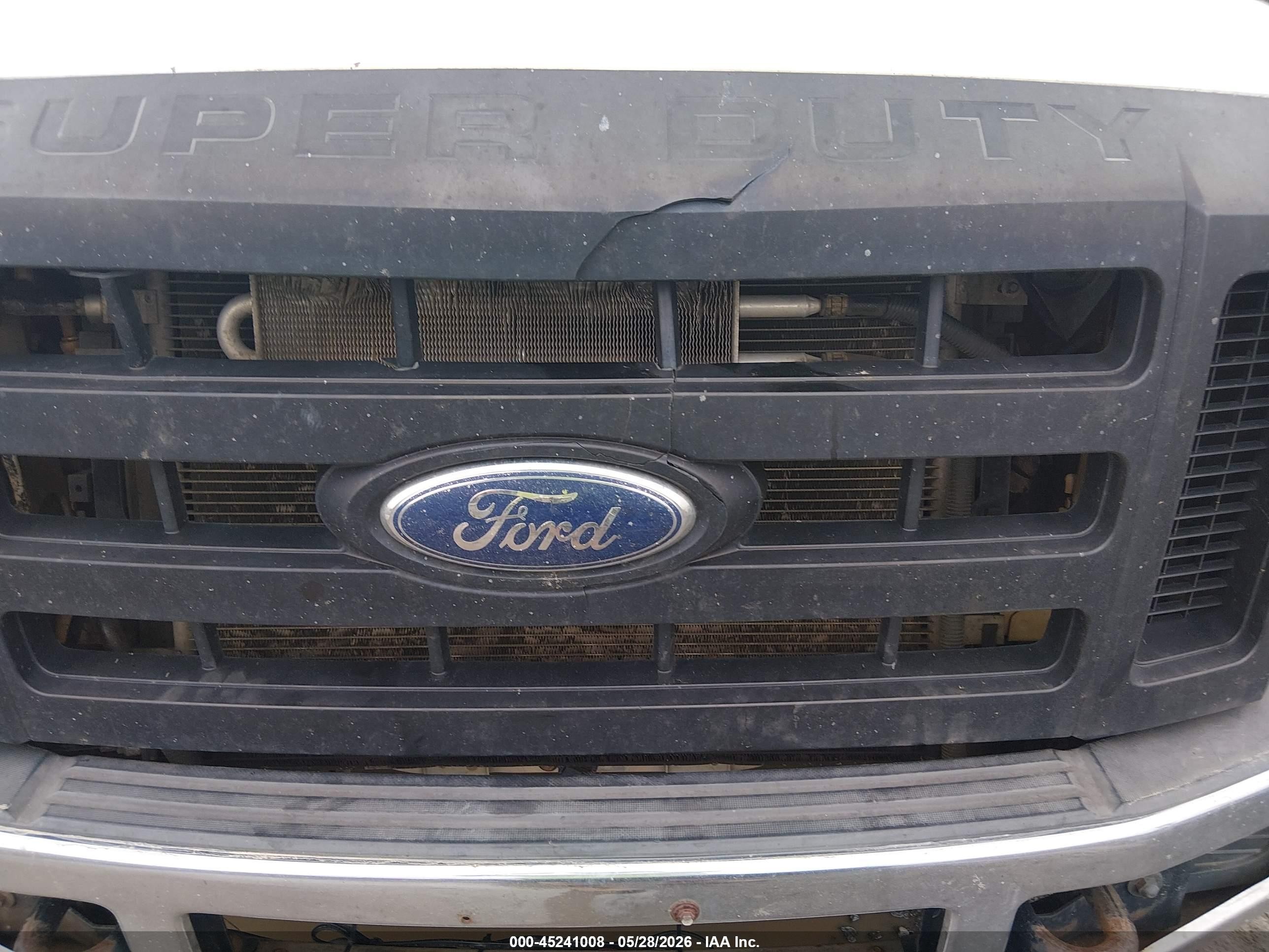 2008 Ford F-250 Fx4/king Ranch/lariat/xl/xlt White vin: 1FTSW21518ED97424