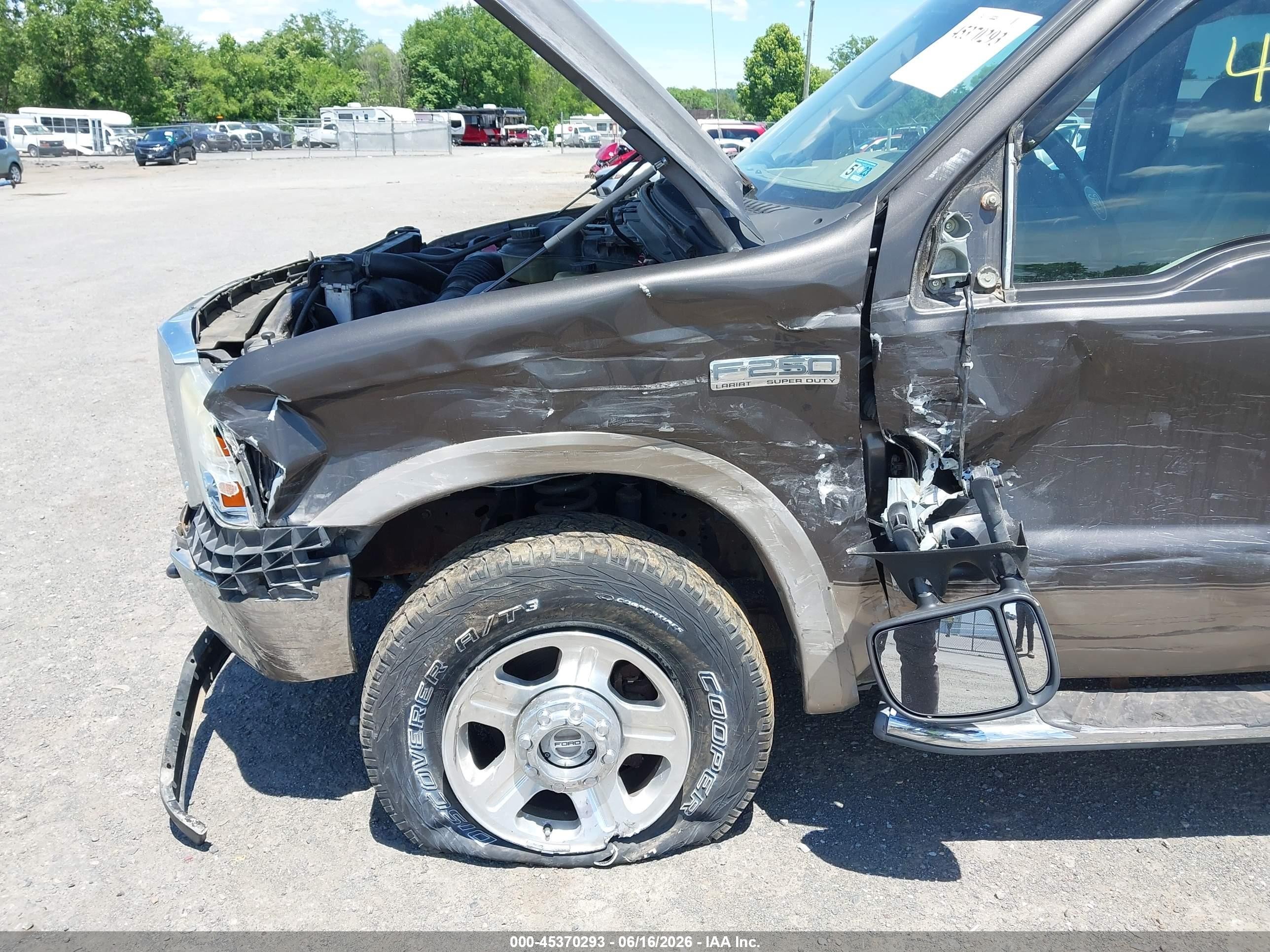 2005 Ford F-250 Lariat/xl/xlt Gray vin: 1FTSW21525EB50408
