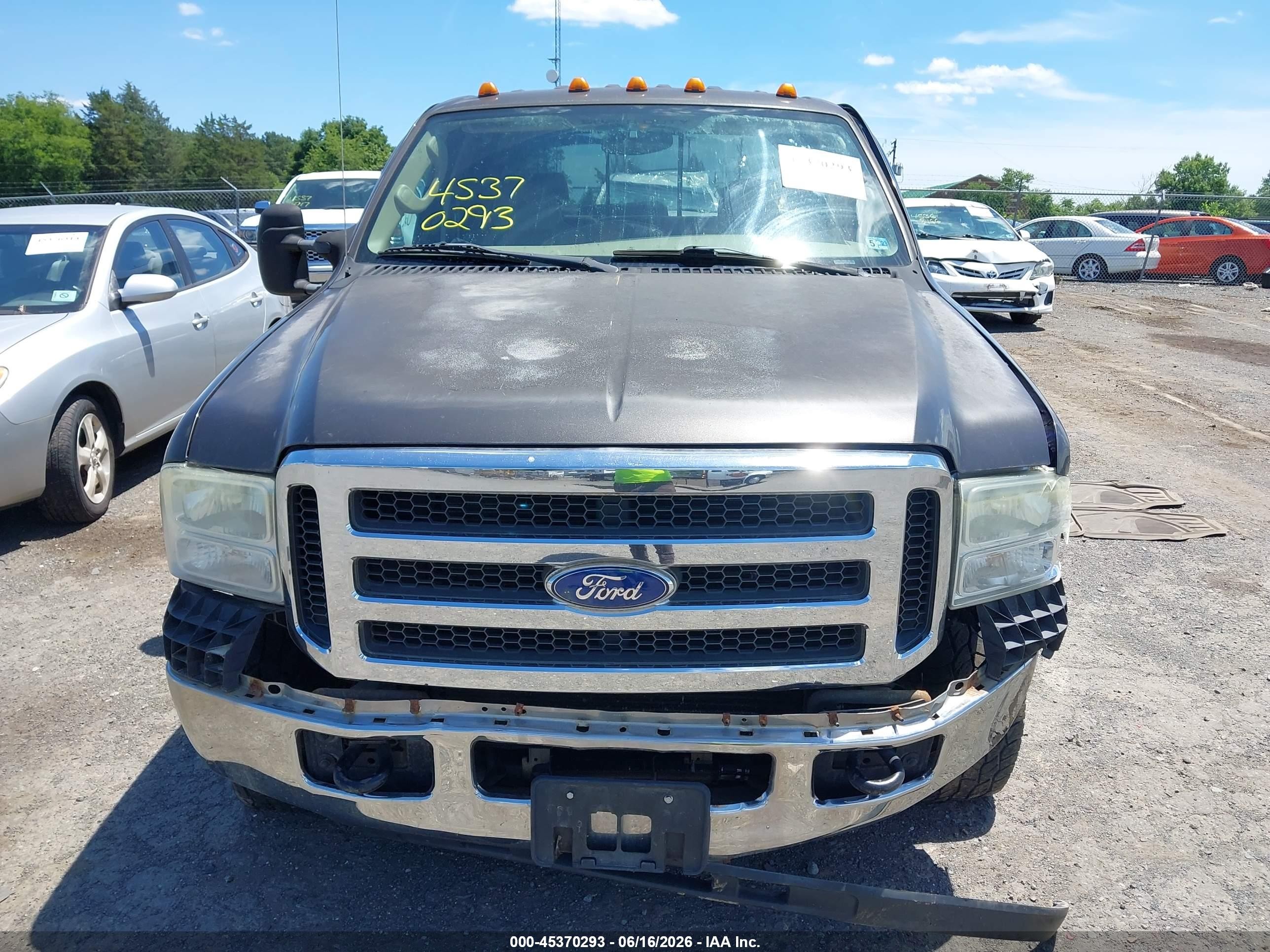 2005 Ford F-250 Lariat/xl/xlt Gray vin: 1FTSW21525EB50408