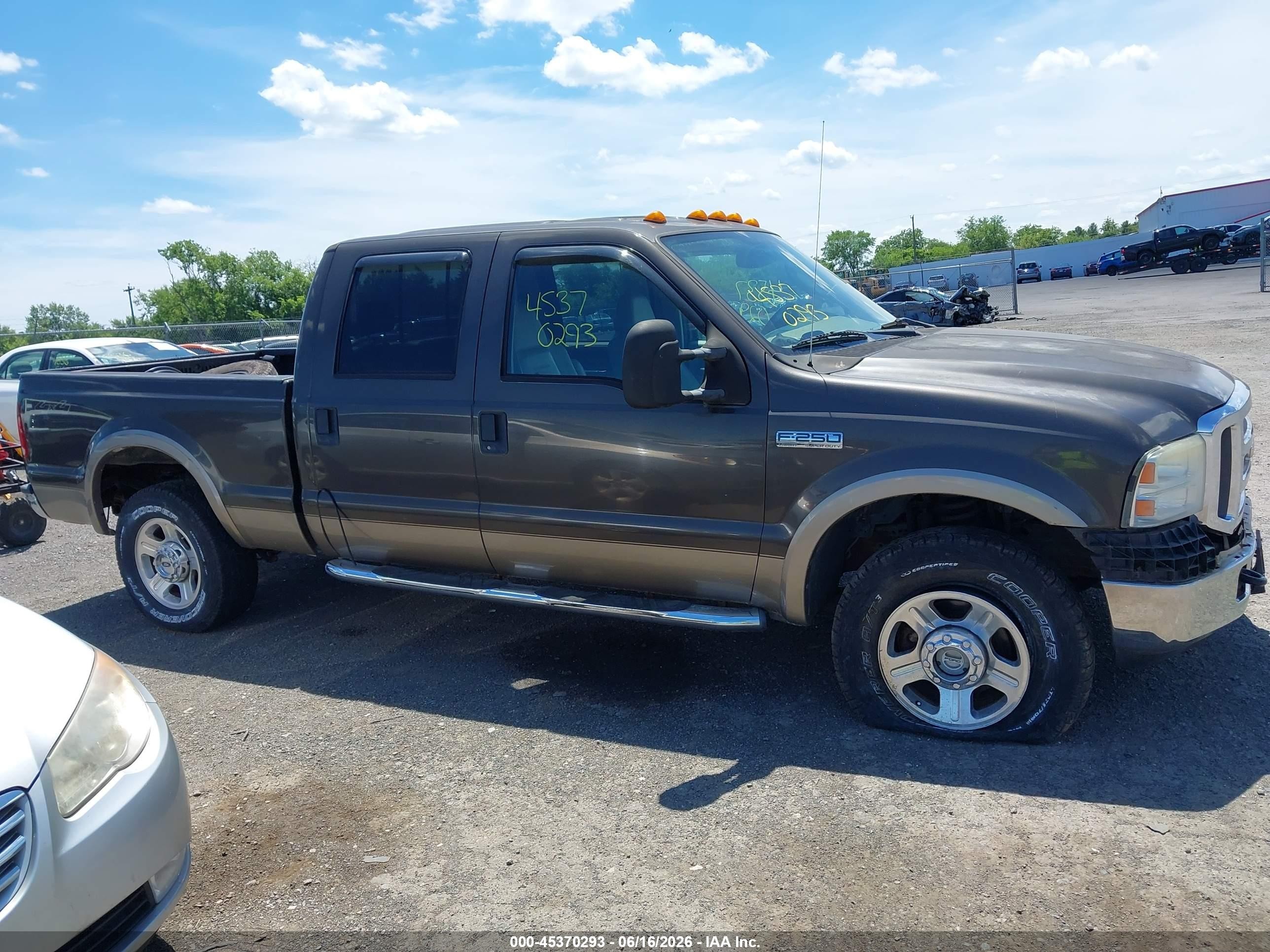 2005 Ford F-250 Lariat/xl/xlt Gray vin: 1FTSW21525EB50408