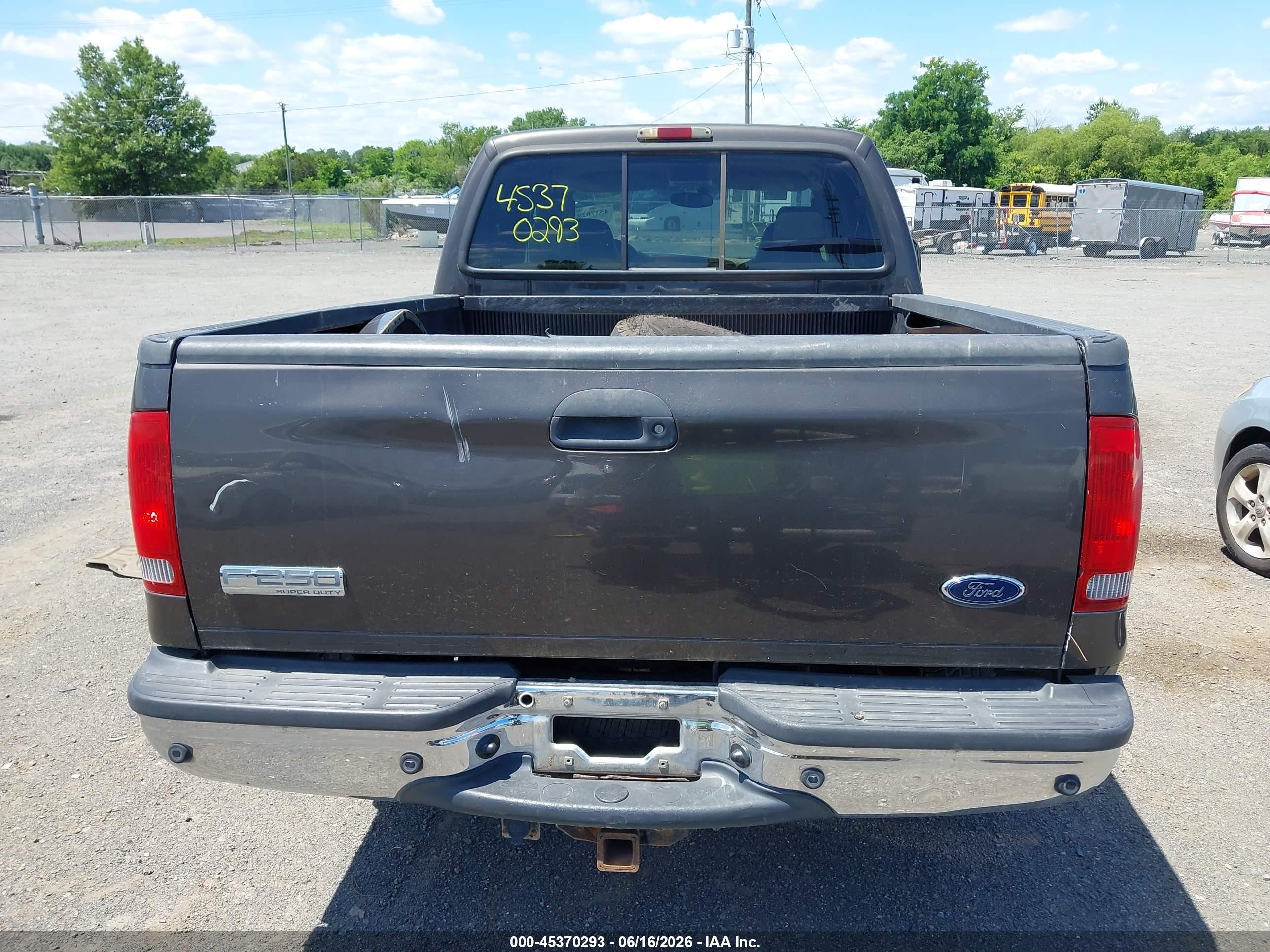 2005 Ford F-250 Lariat/xl/xlt Gray vin: 1FTSW21525EB50408