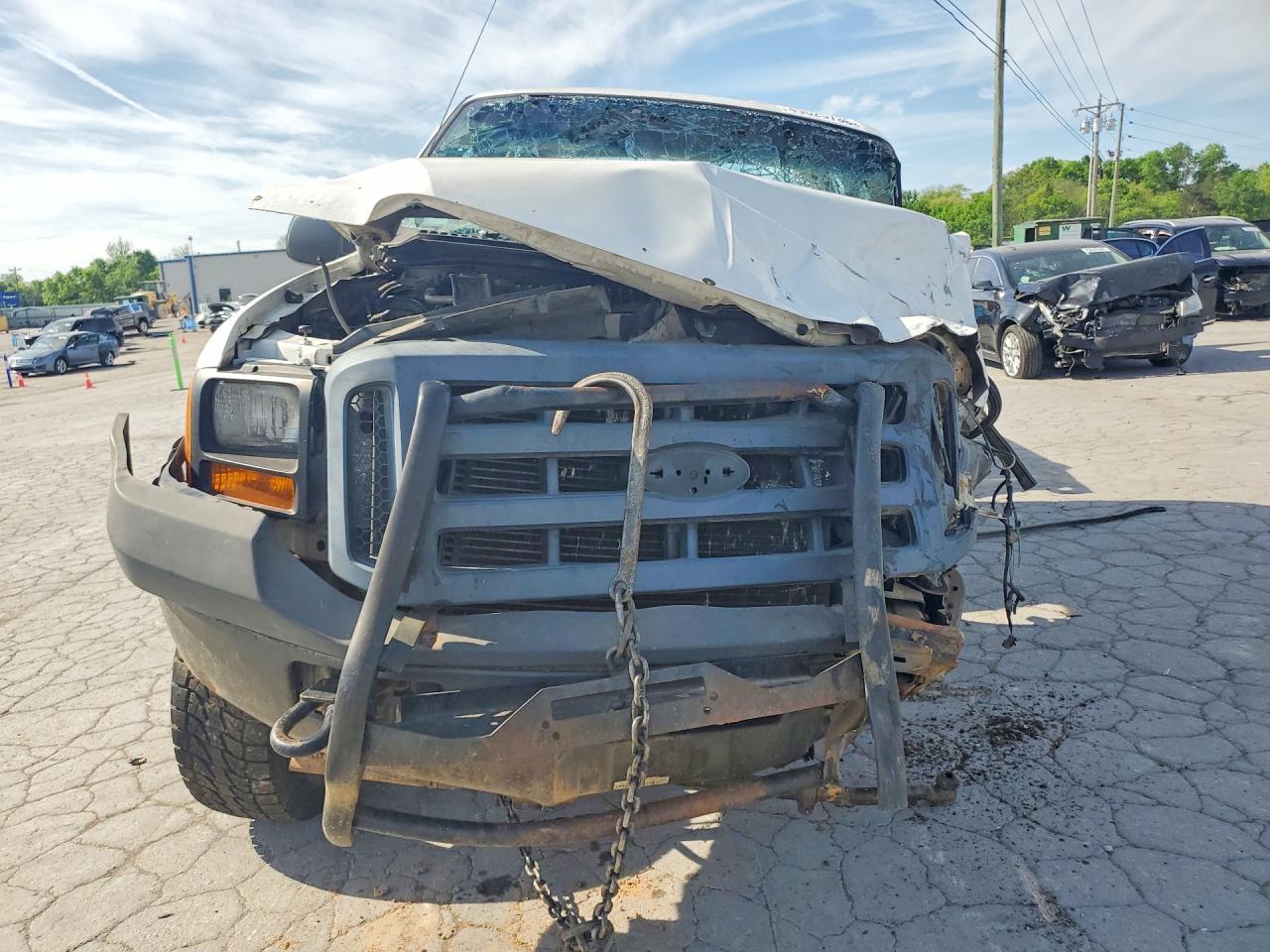 2006 Ford F250 Super Duty White vin: 1FTSW21526EC45908