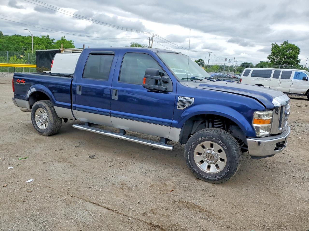 2008 Ford F250 Super Duty Blue vin: 1FTSW21528EB54298