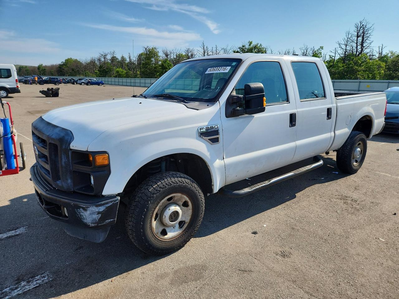 2009 Ford F250 Super Duty White vin: 1FTSW21529EA19677