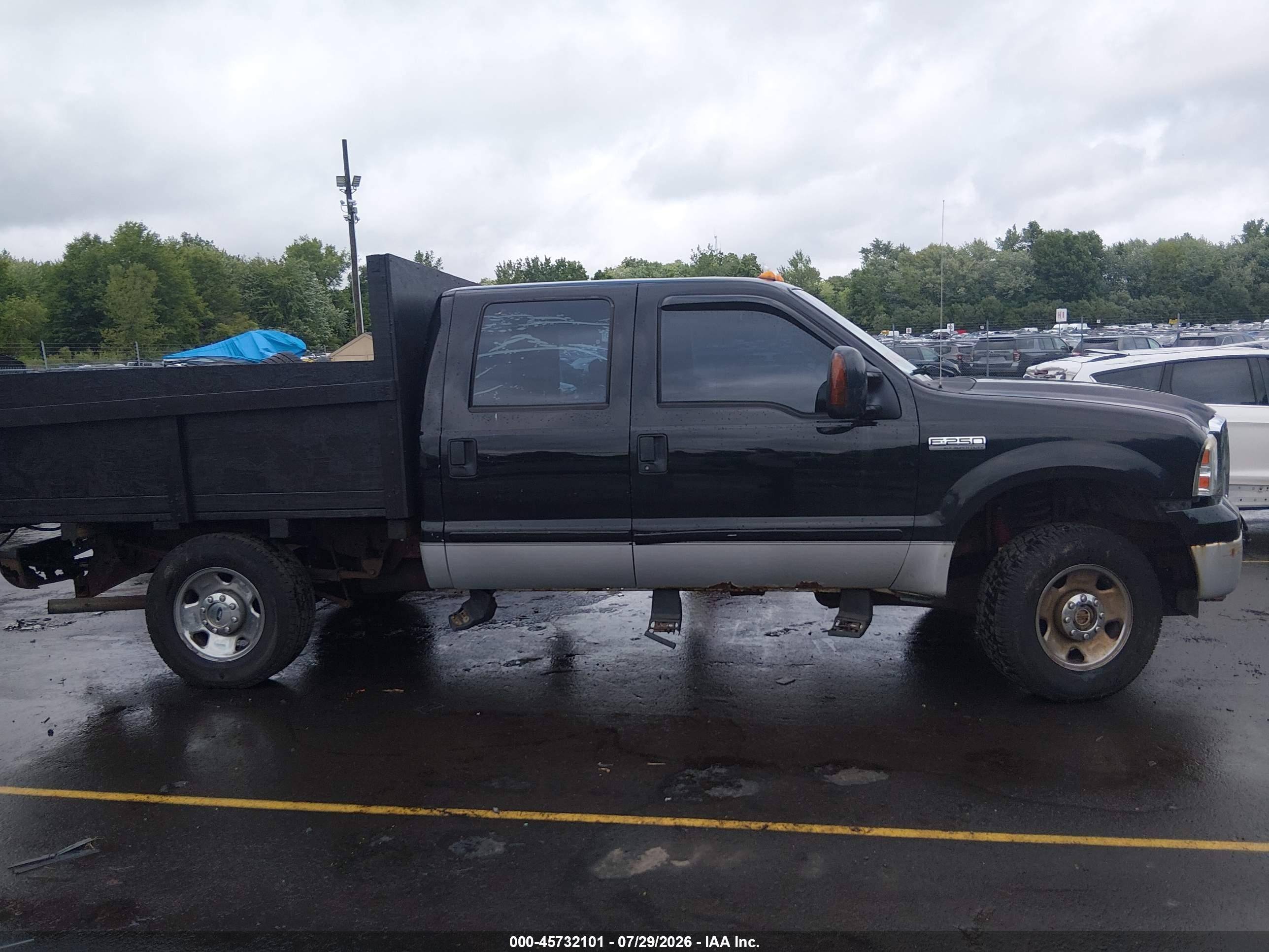 2005 Ford F-250 Lariat/xl/xlt Black vin: 1FTSW21535EB58906