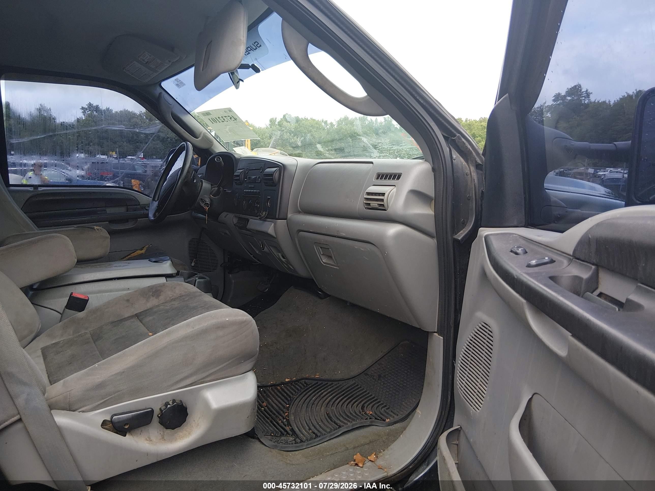 2005 Ford F-250 Lariat/xl/xlt Black vin: 1FTSW21535EB58906