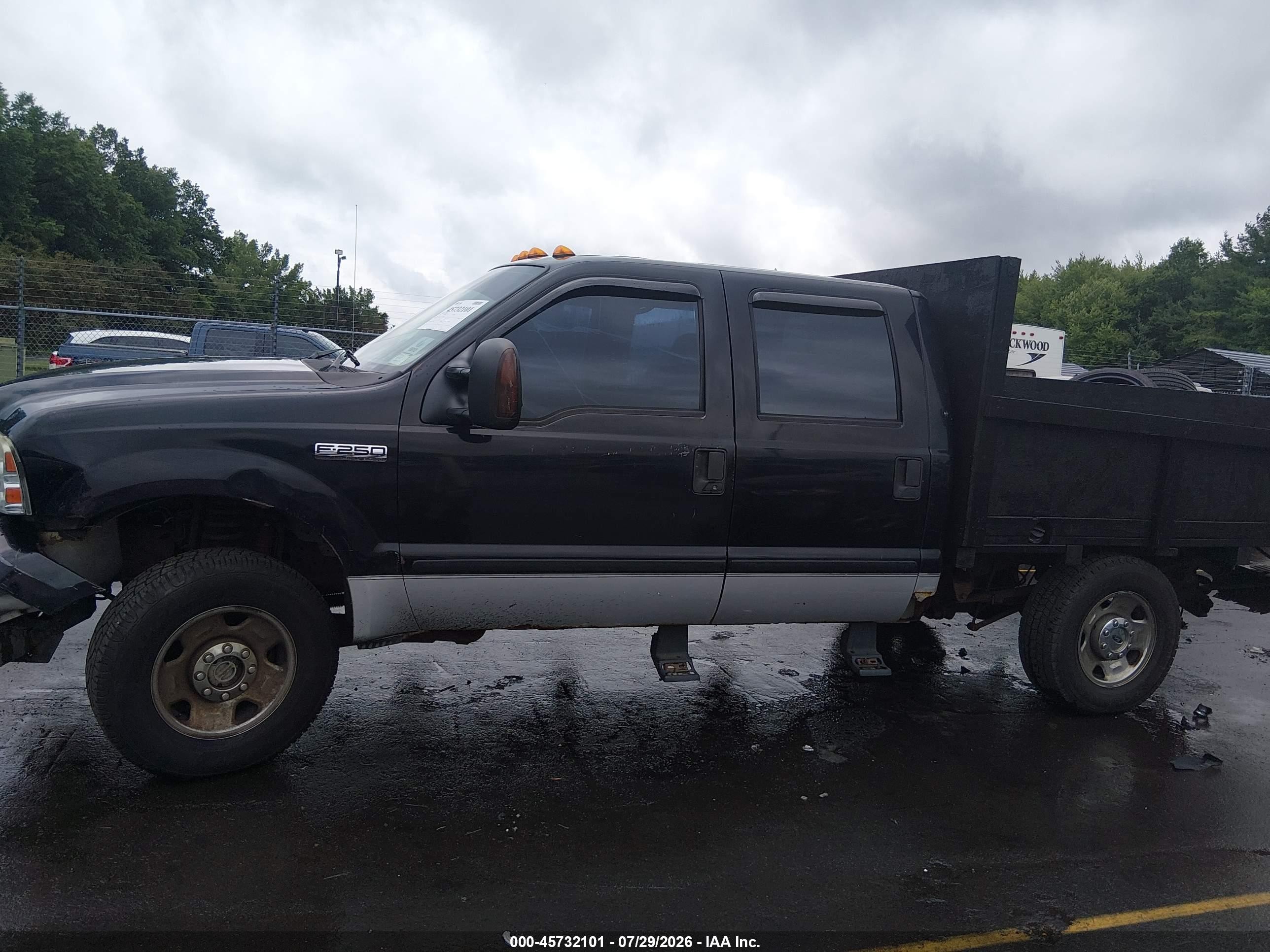 2005 Ford F-250 Lariat/xl/xlt Black vin: 1FTSW21535EB58906