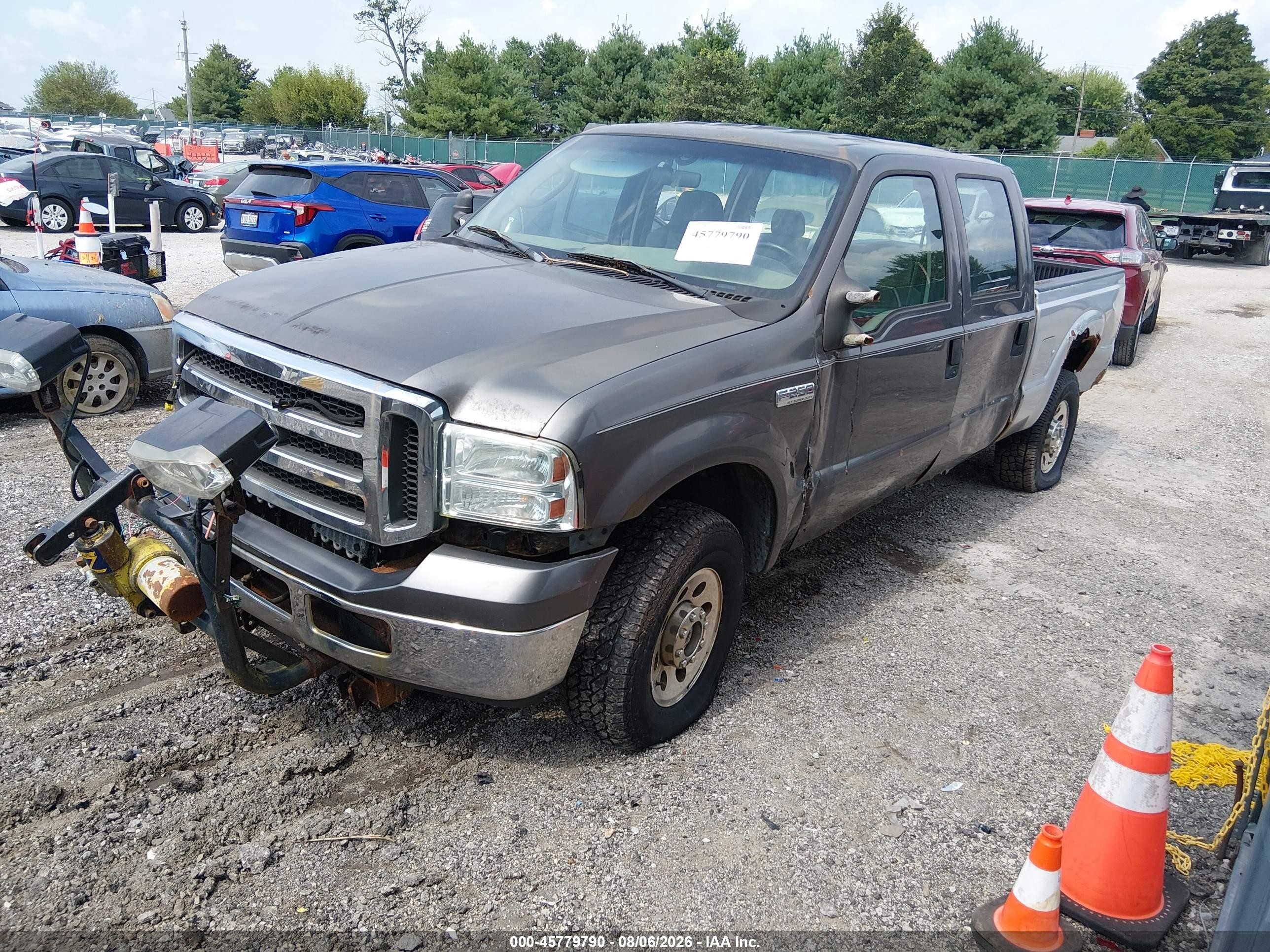 2005 Ford F-250 Lariat/xl/xlt Серый vin: 1FTSW21535EB87144
