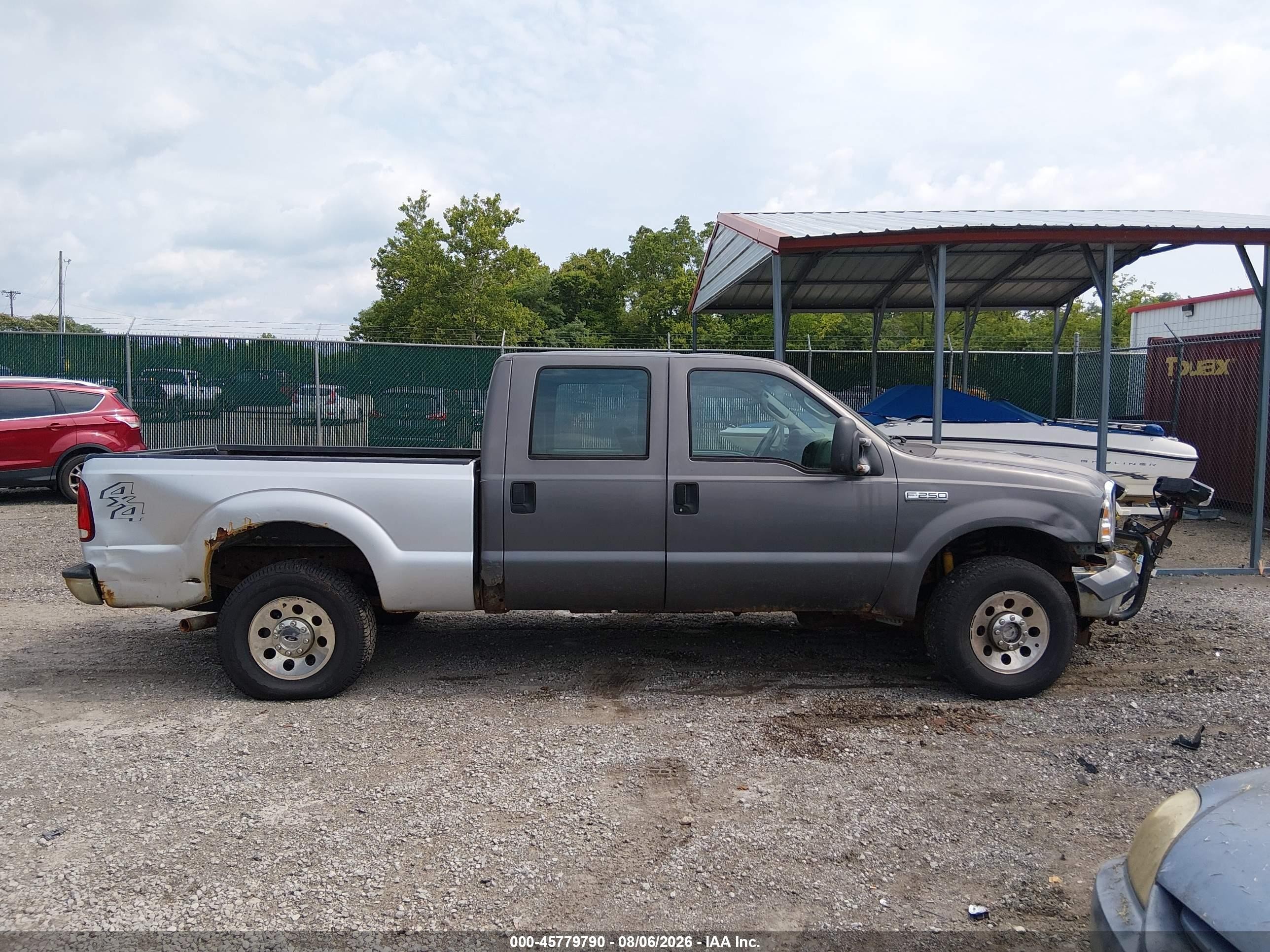 2005 Ford F-250 Lariat/xl/xlt Серый vin: 1FTSW21535EB87144