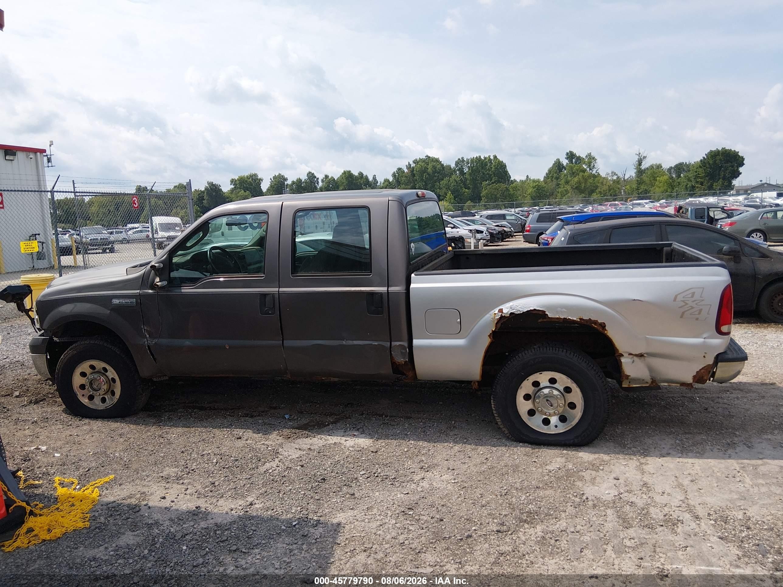 2005 Ford F-250 Lariat/xl/xlt Серый vin: 1FTSW21535EB87144