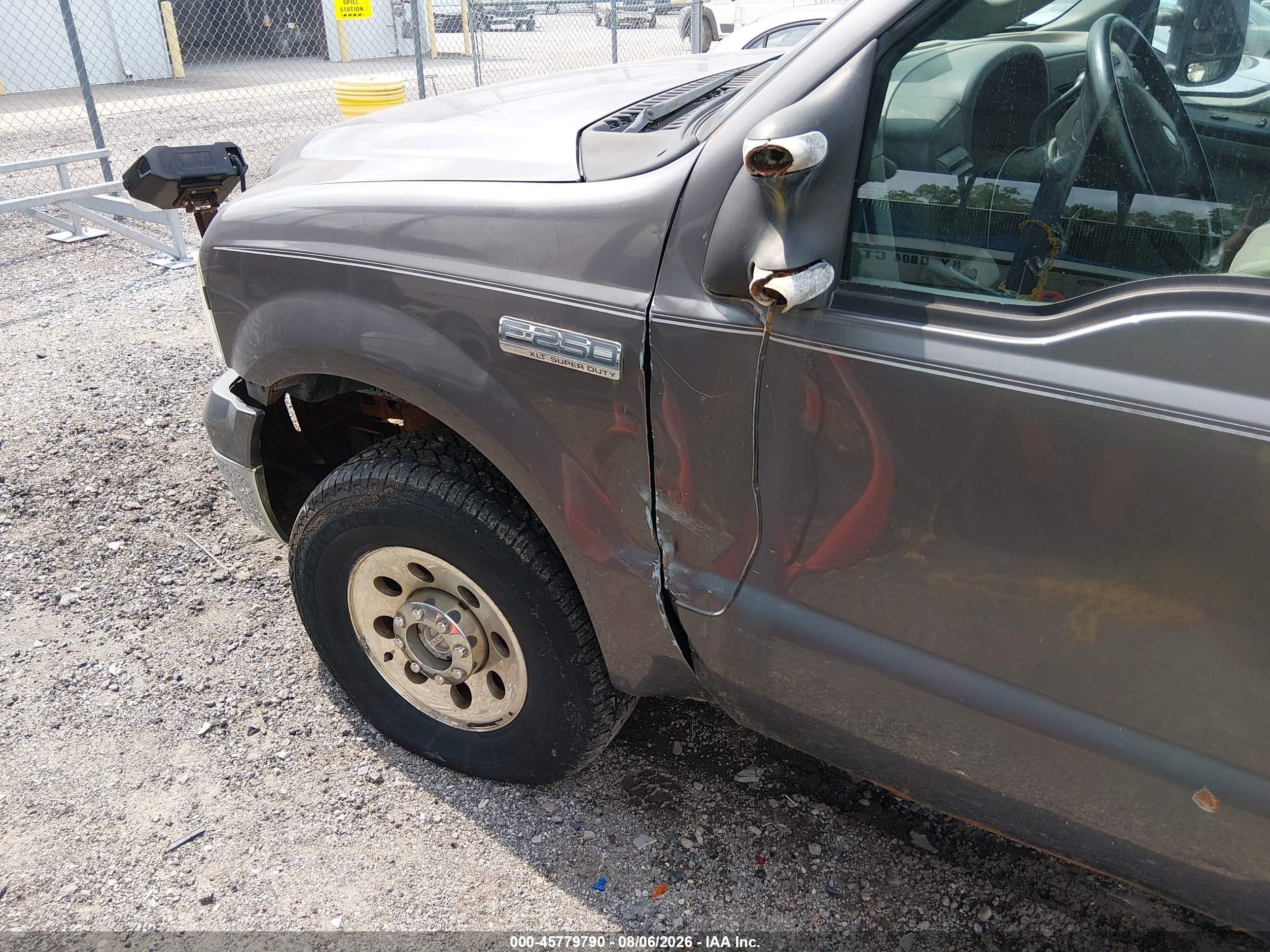 2005 Ford F-250 Lariat/xl/xlt Серый vin: 1FTSW21535EB87144