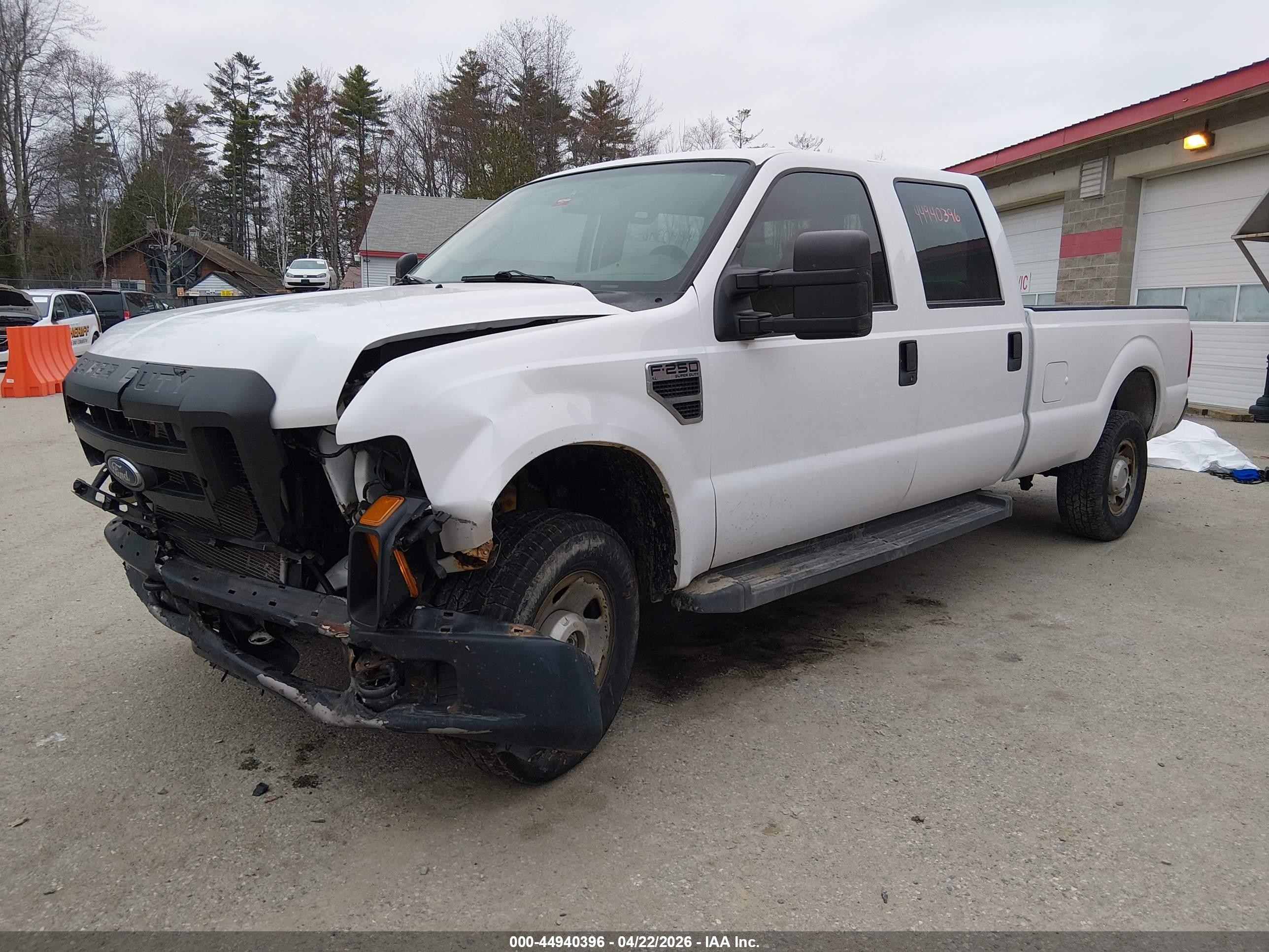 2008 Ford F-250 Xl White vin: 1FTSW21548EE08643