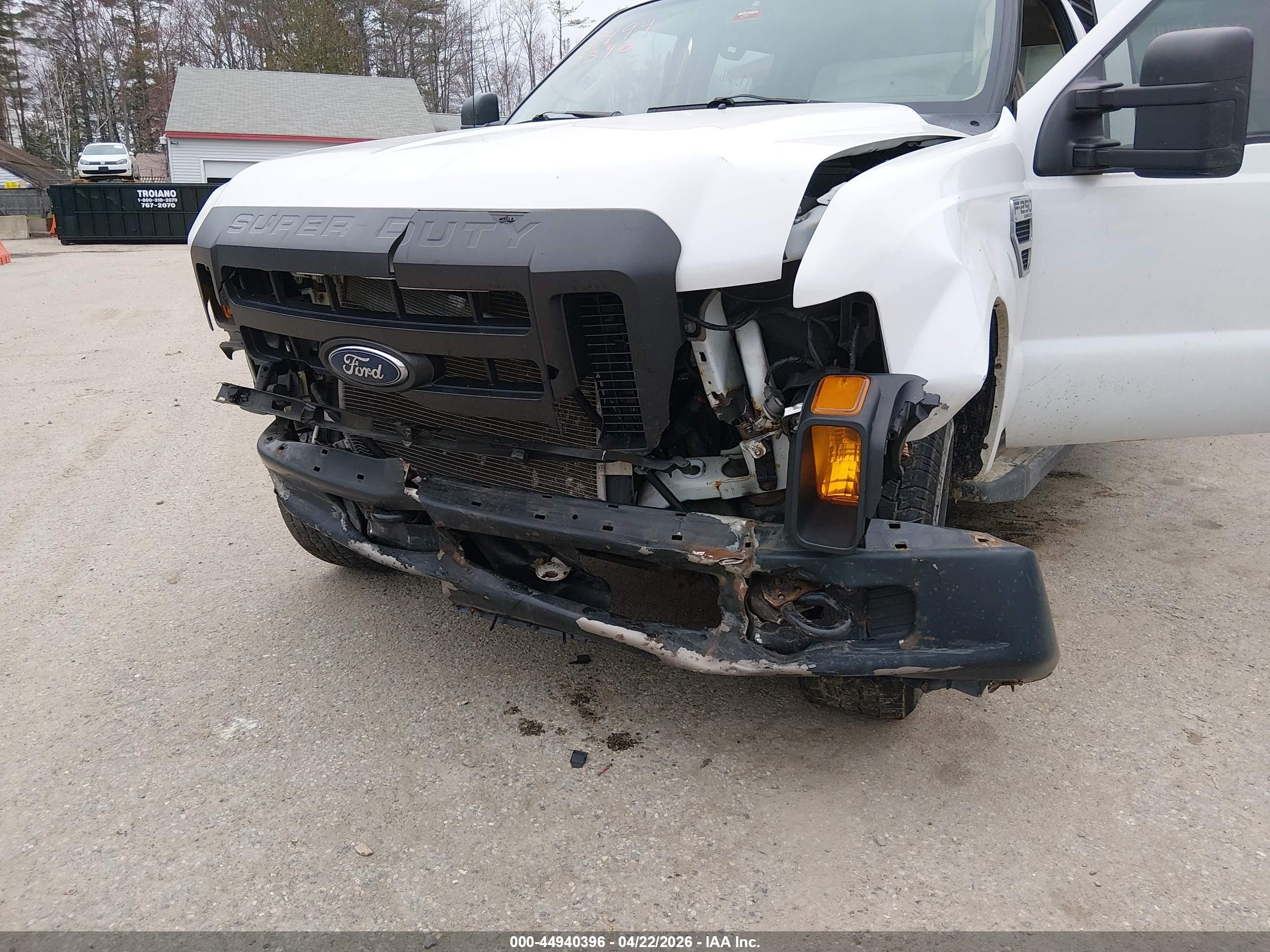 2008 Ford F-250 Xl White vin: 1FTSW21548EE08643
