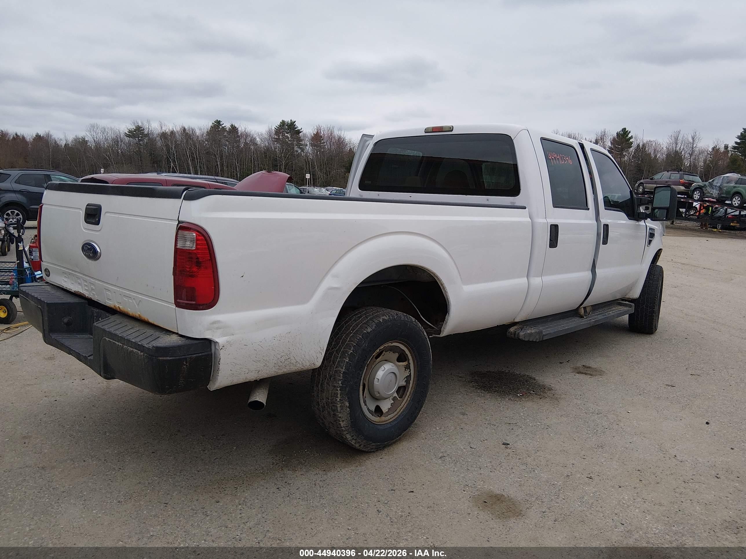 2008 Ford F-250 Xl White vin: 1FTSW21548EE08643