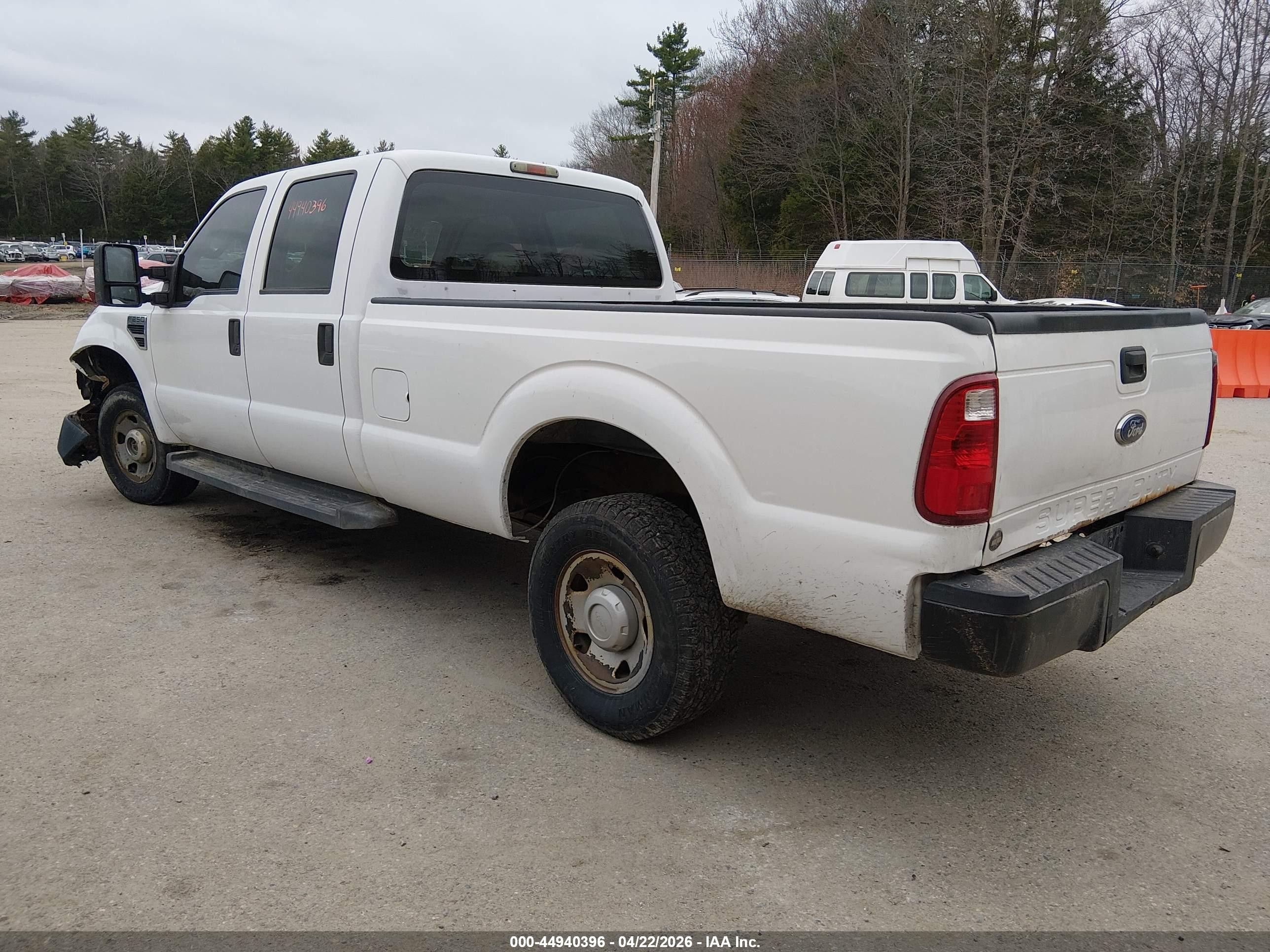 2008 Ford F-250 Xl White vin: 1FTSW21548EE08643