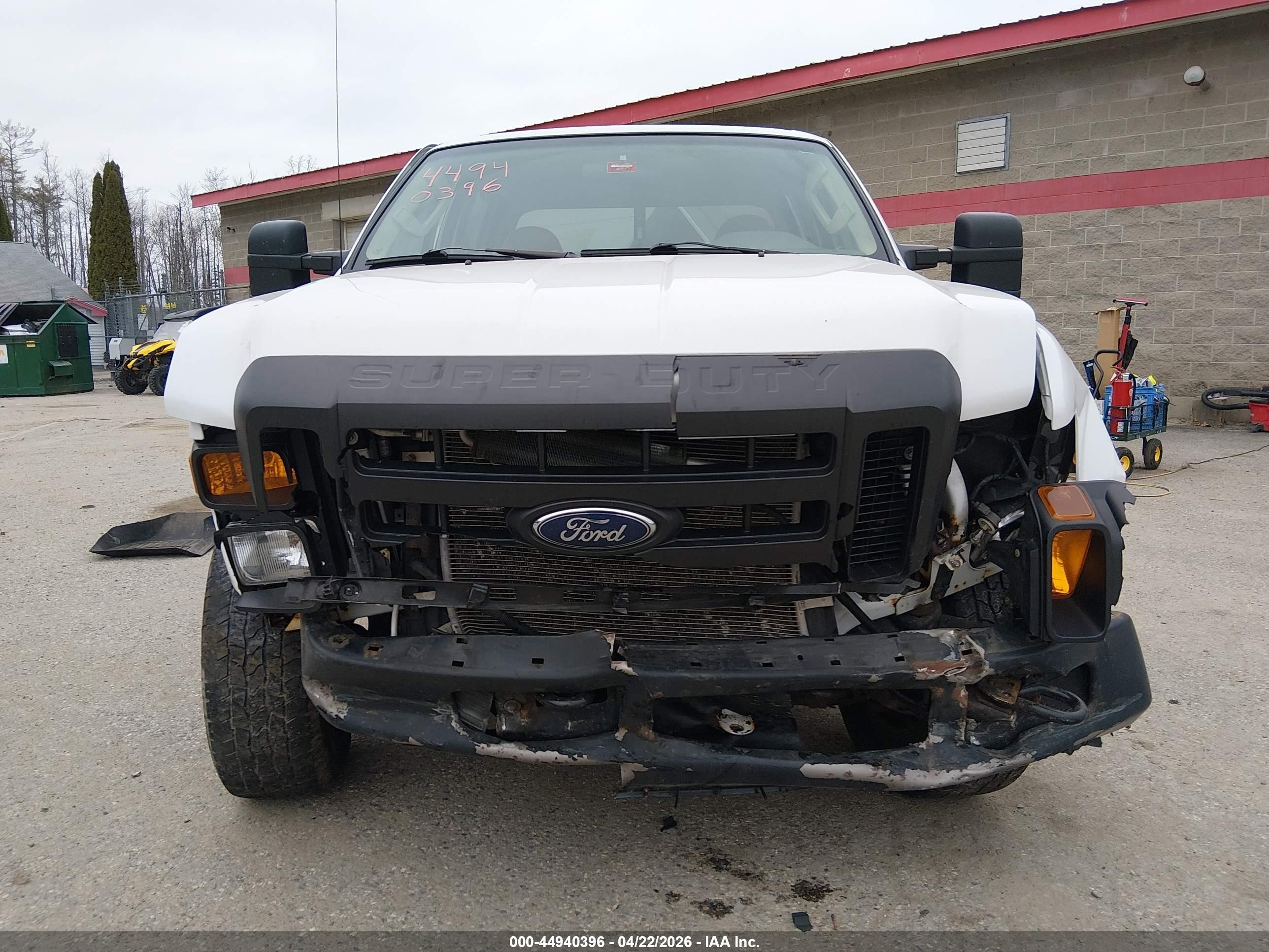 2008 Ford F-250 Xl White vin: 1FTSW21548EE08643