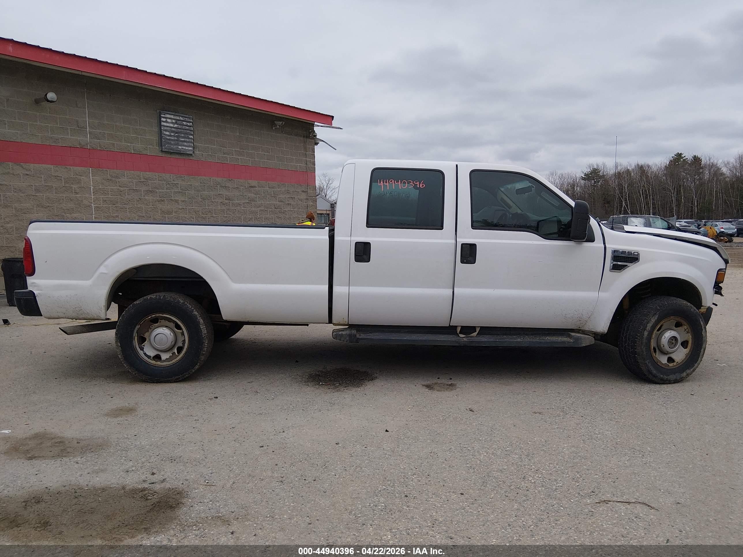 2008 Ford F-250 Xl White vin: 1FTSW21548EE08643