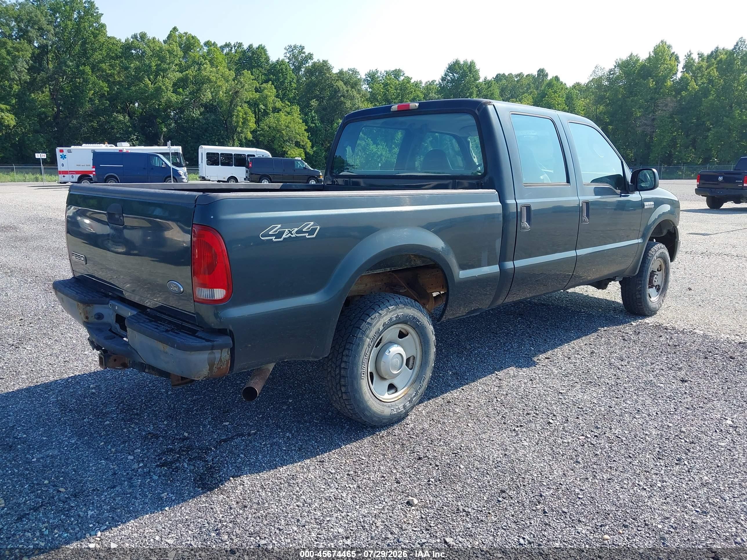 2006 Ford F-250 Lariat/xl/xlt Green vin: 1FTSW21556EA29583