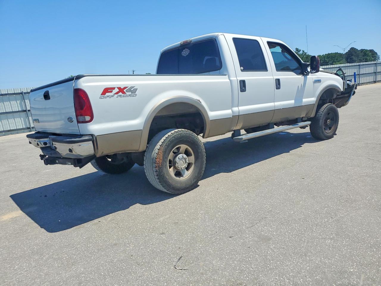 2006 Ford F250 Super Duty White vin: 1FTSW21556EC60127