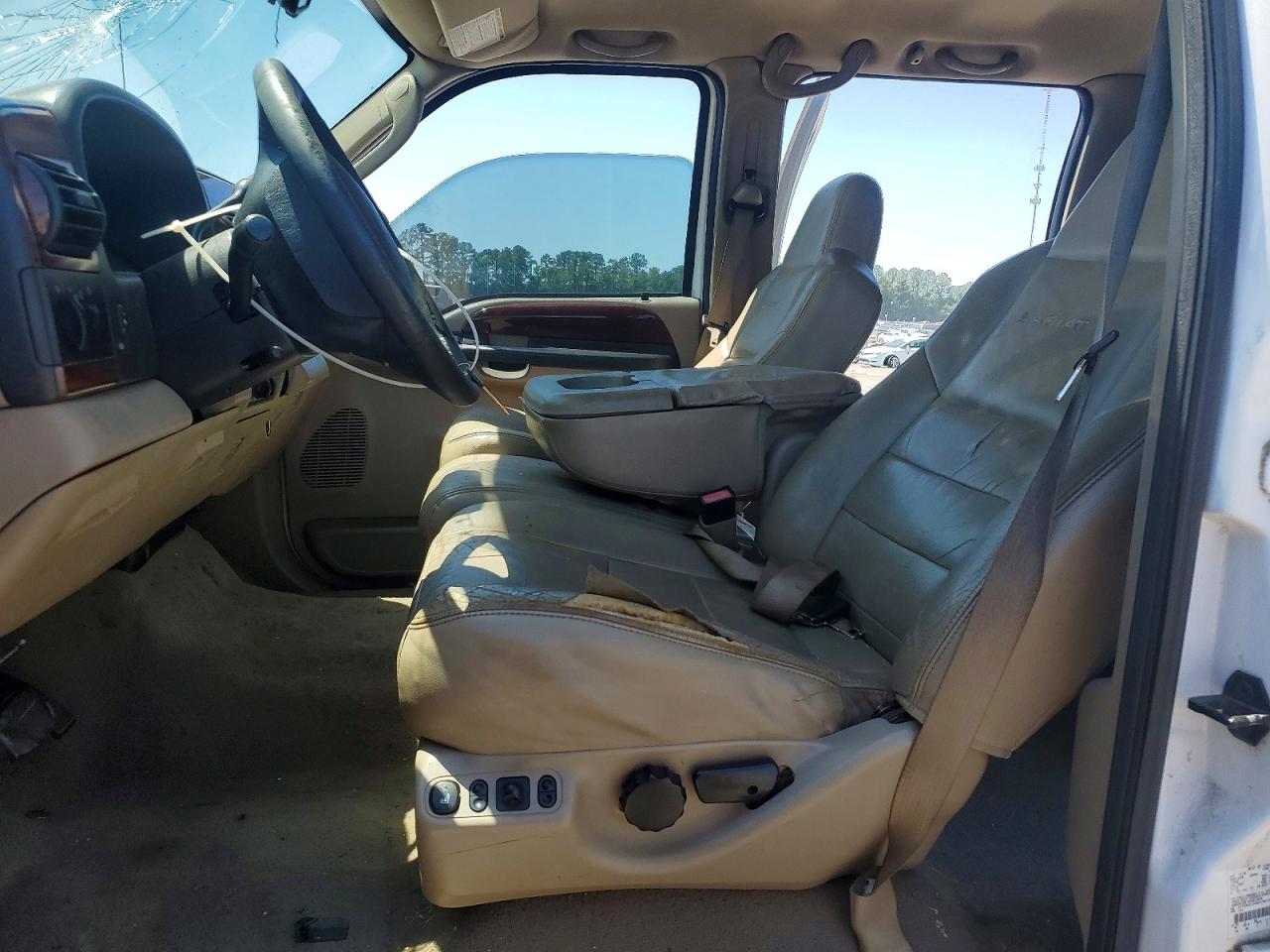 2006 Ford F250 Super Duty White vin: 1FTSW21556EC60127
