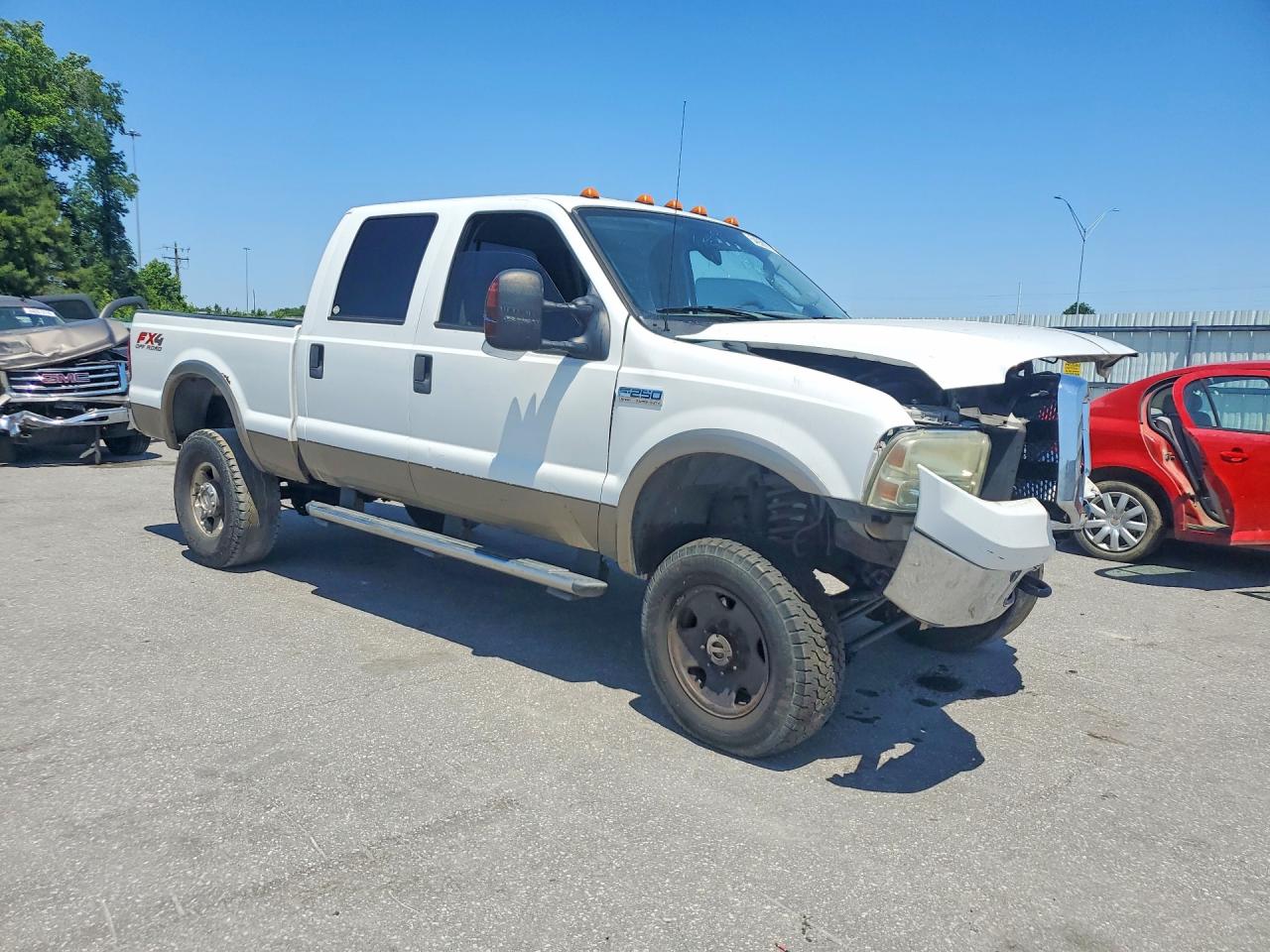 2006 Ford F250 Super Duty White vin: 1FTSW21556EC60127