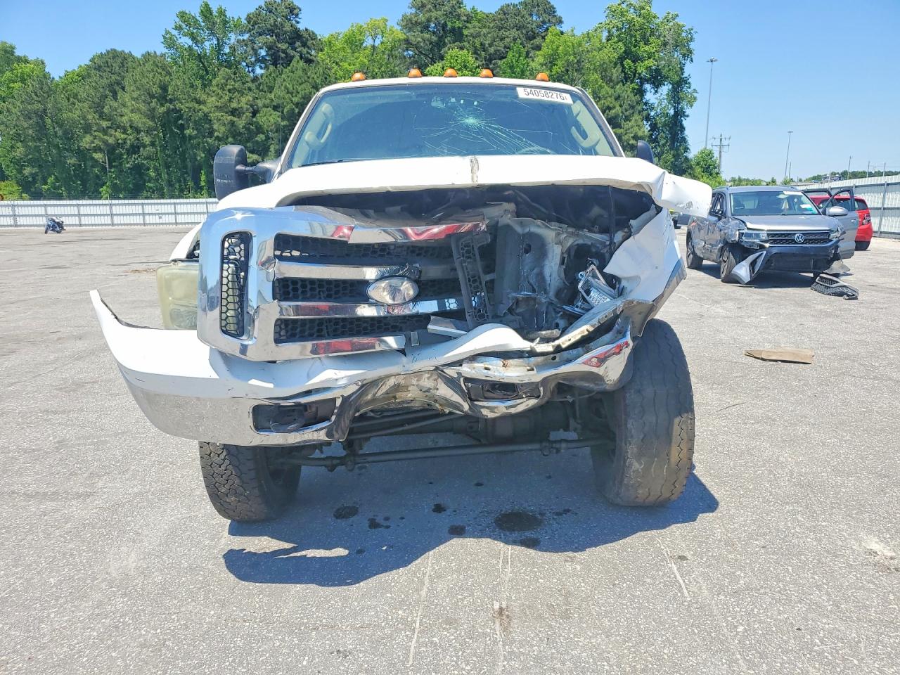 2006 Ford F250 Super Duty White vin: 1FTSW21556EC60127