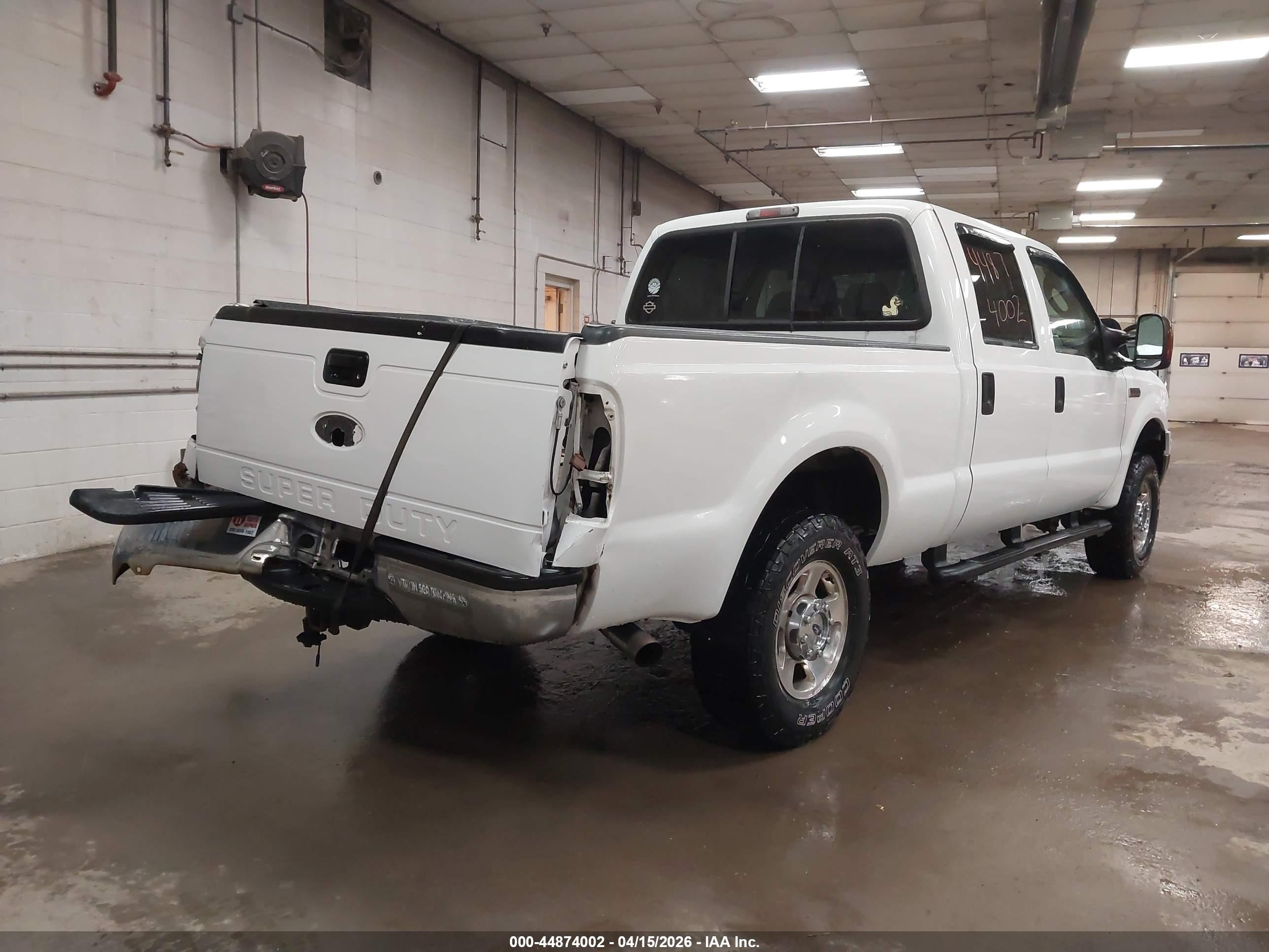 2006 Ford F-250 Lariat/xl/xlt White vin: 1FTSW21556ED32301
