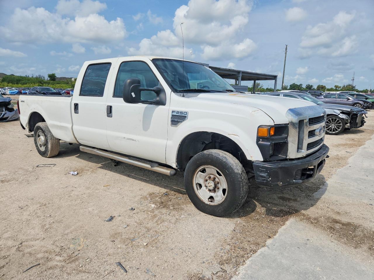 2008 Ford F250 Super Duty White vin: 1FTSW21558EC48031