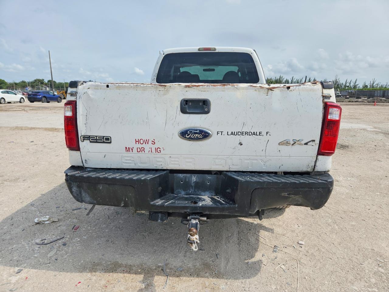 2008 Ford F250 Super Duty White vin: 1FTSW21558EC48031