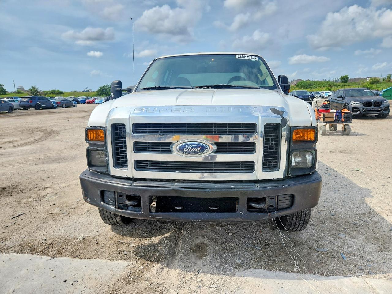 2008 Ford F250 Super Duty White vin: 1FTSW21558EC48031
