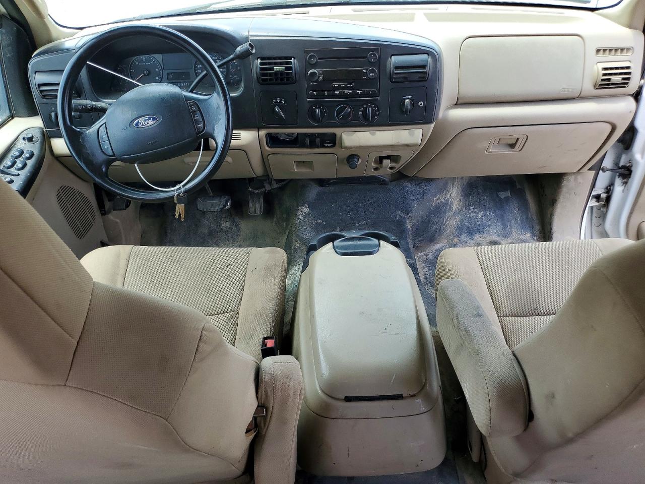 2006 Ford F250 Super Duty White vin: 1FTSW21576ED16231