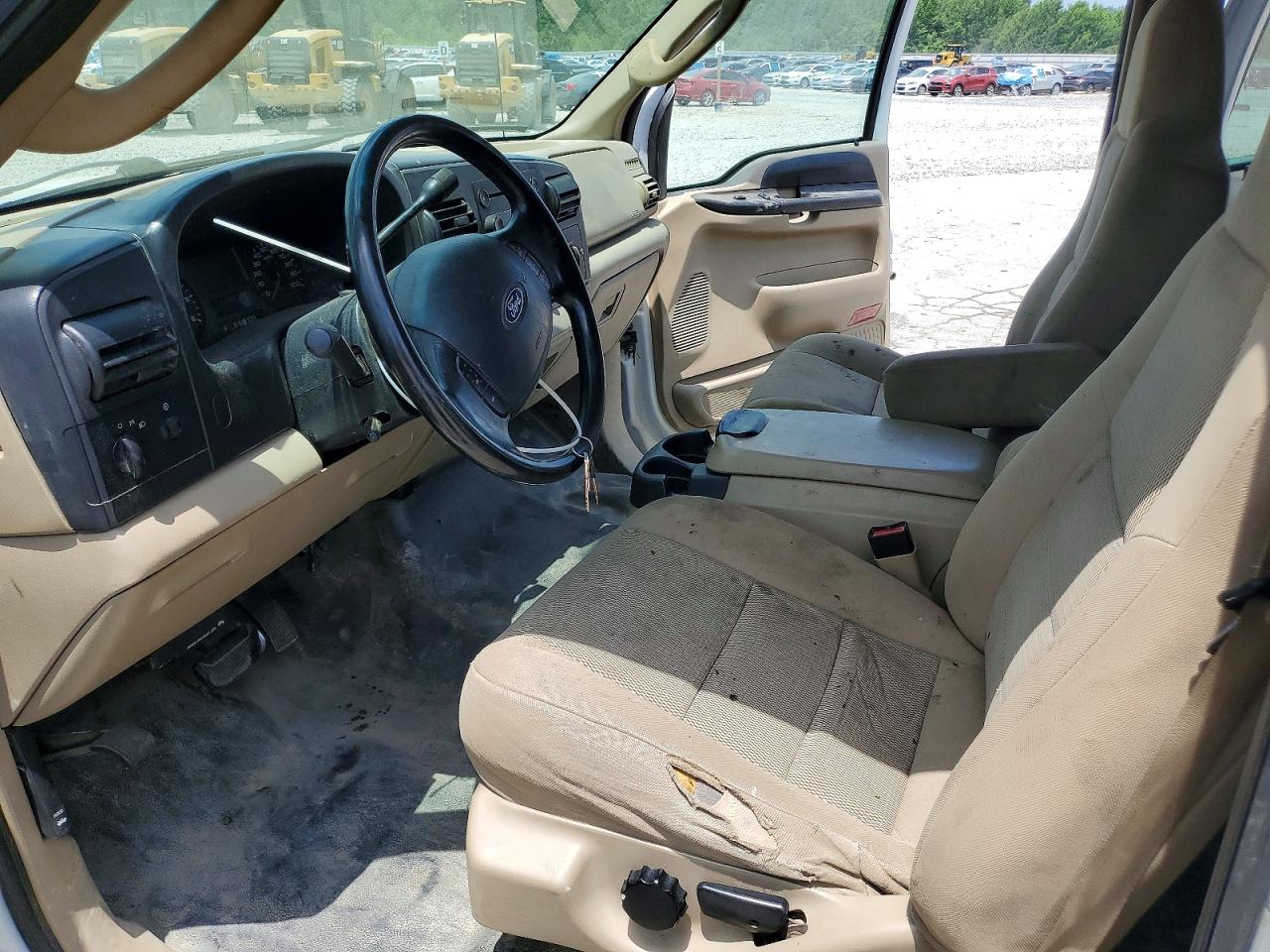 2006 Ford F250 Super Duty White vin: 1FTSW21576ED16231