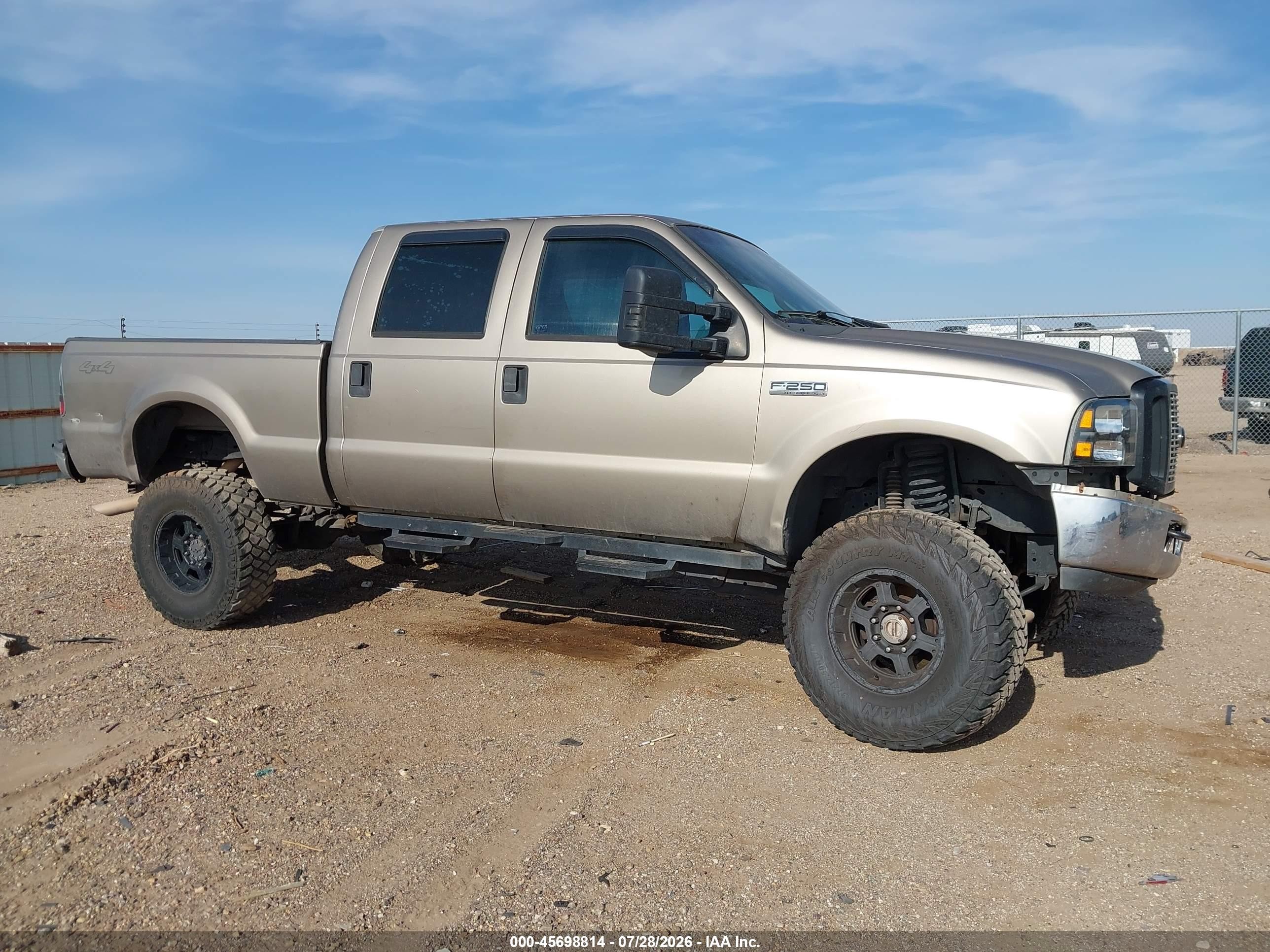 2006 Ford F-250 Lariat/xl/xlt Gold vin: 1FTSW21586EB02056