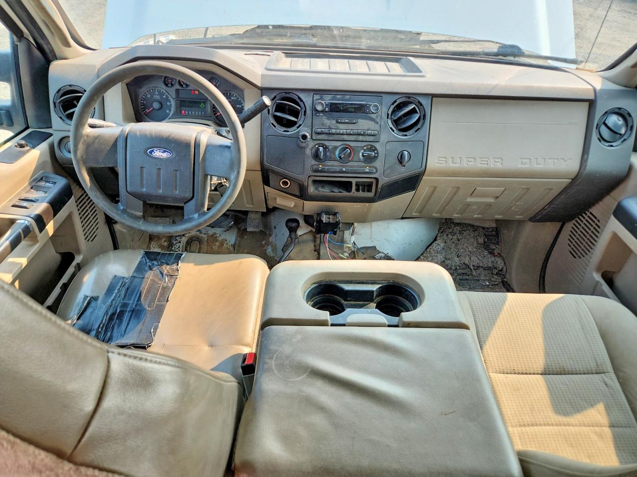 2008 Ford F250 Super Duty White vin: 1FTSW21588ED45546