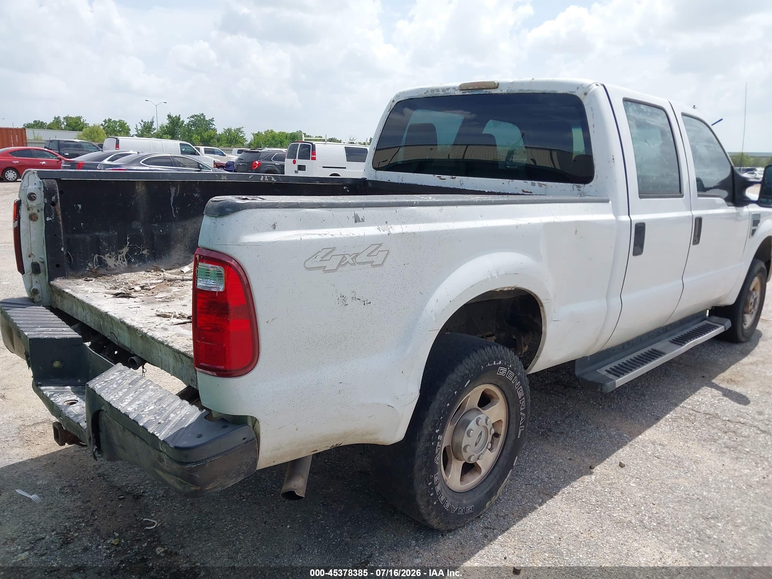 2008 Ford F-250 Fx4/king Ranch/lariat/xl/xlt White vin: 1FTSW21588ED87795