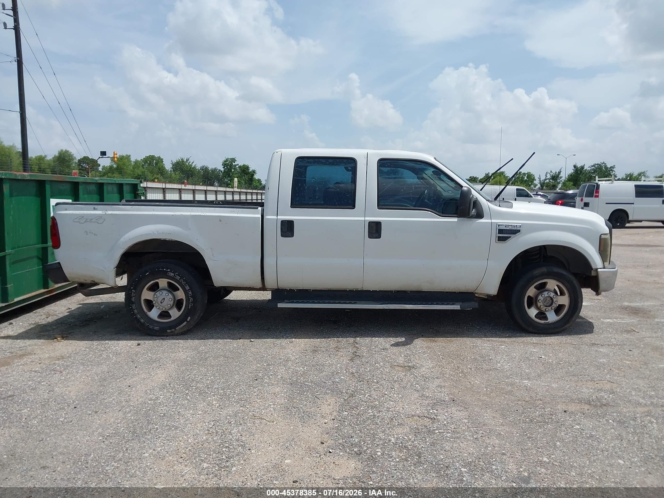 2008 Ford F-250 Fx4/king Ranch/lariat/xl/xlt White vin: 1FTSW21588ED87795