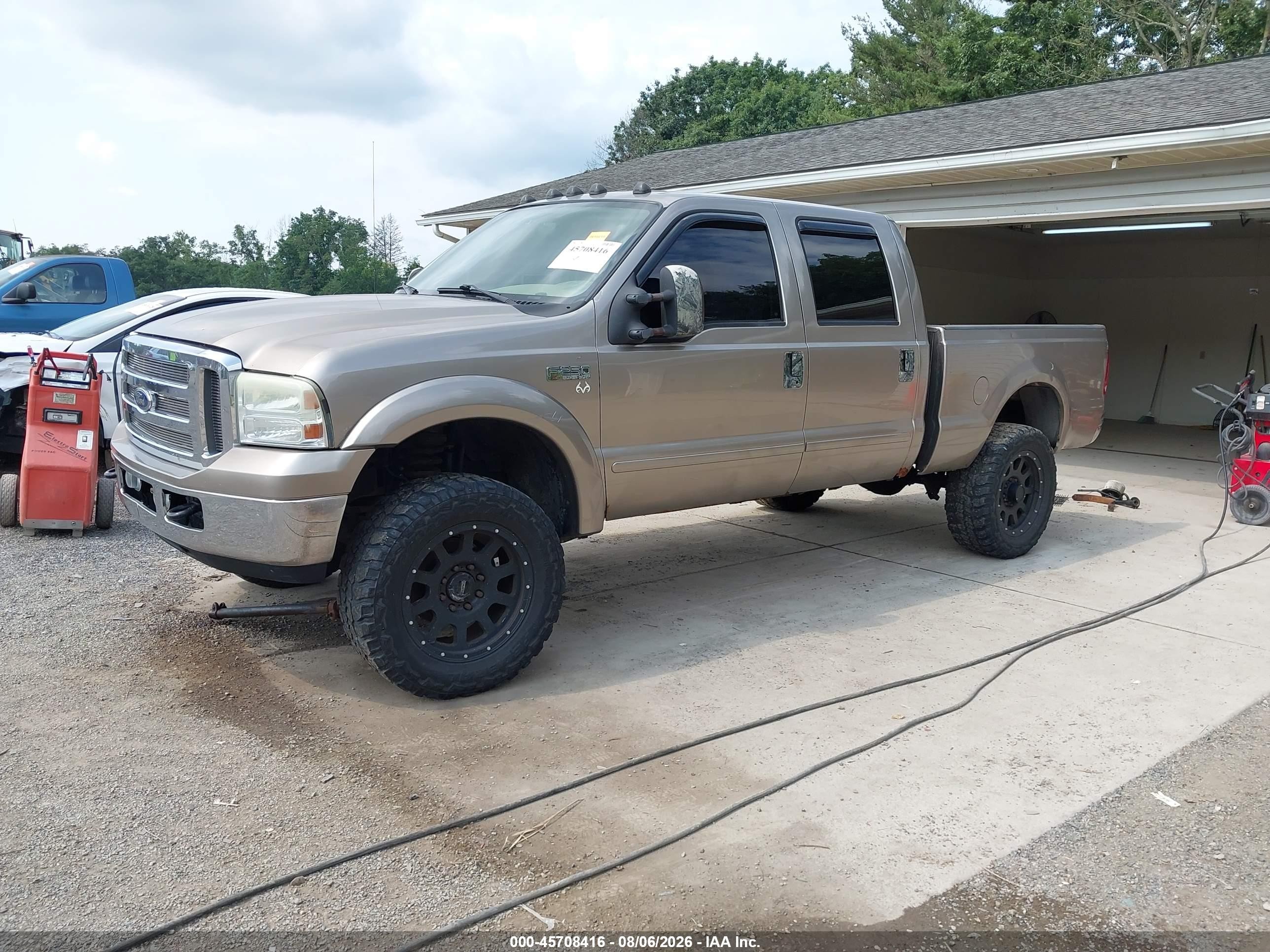 2005 Ford F-250 Lariat/xl/xlt Beige vin: 1FTSW21595EB64628