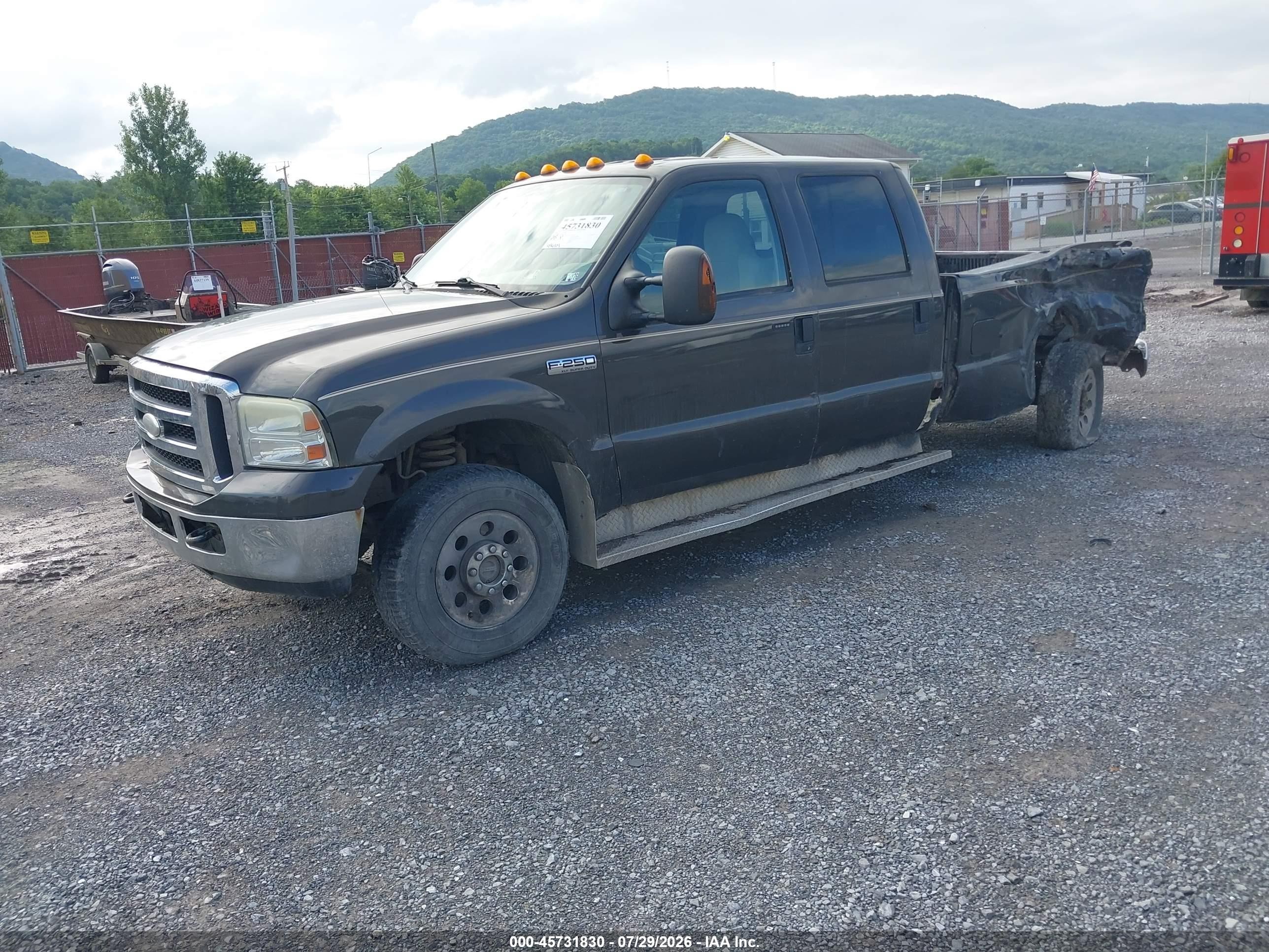 2006 Ford F-250 Lariat/xl/xlt Brown vin: 1FTSW21596EA21390