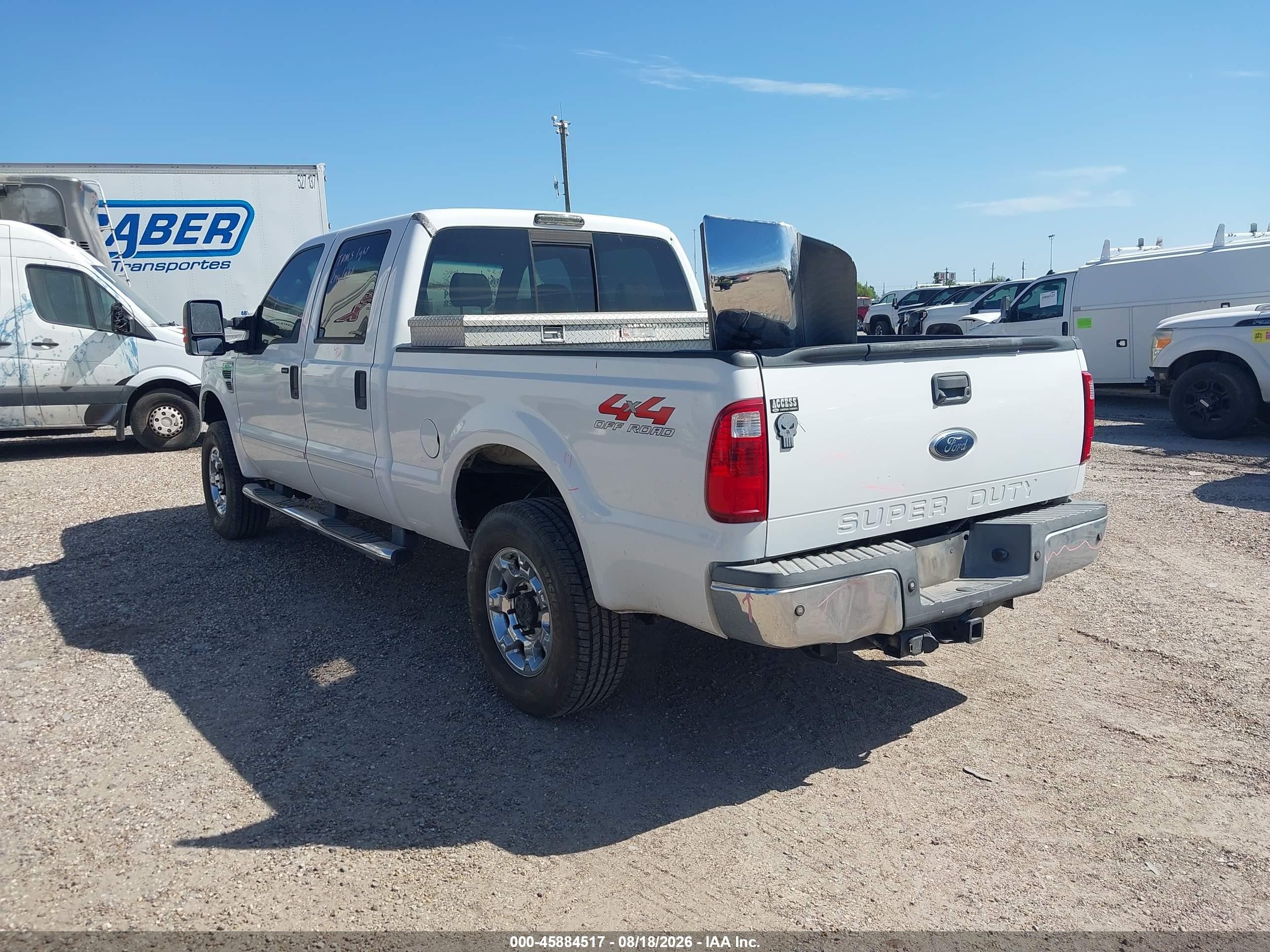 2008 Ford Super Duty F-250 Srw Fx4/king Ranch/lariat/xl/xlt White vin: 1FTSW215X8ED70576