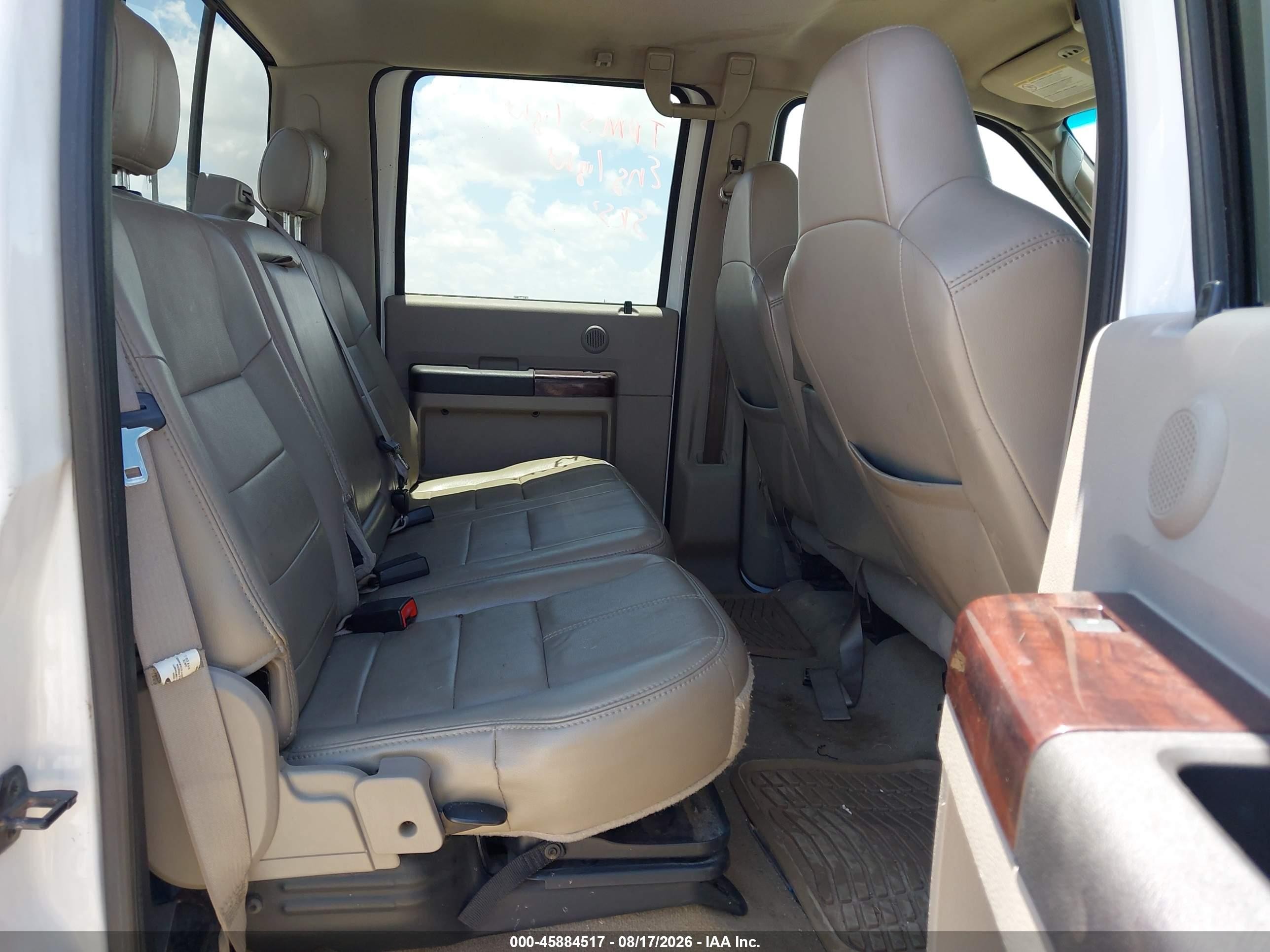 2008 Ford Super Duty F-250 Srw Fx4/king Ranch/lariat/xl/xlt White vin: 1FTSW215X8ED70576