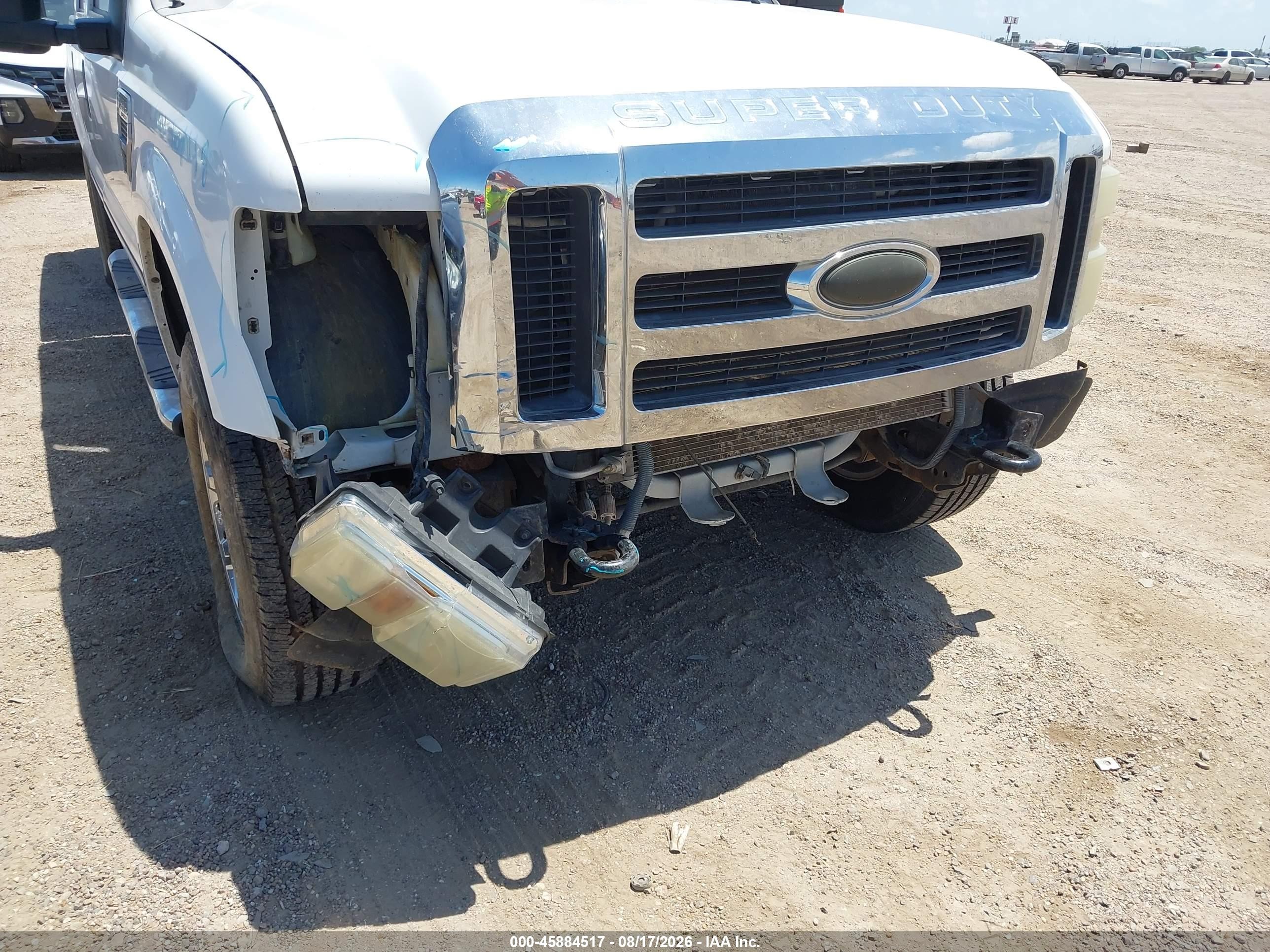 2008 Ford Super Duty F-250 Srw Fx4/king Ranch/lariat/xl/xlt White vin: 1FTSW215X8ED70576