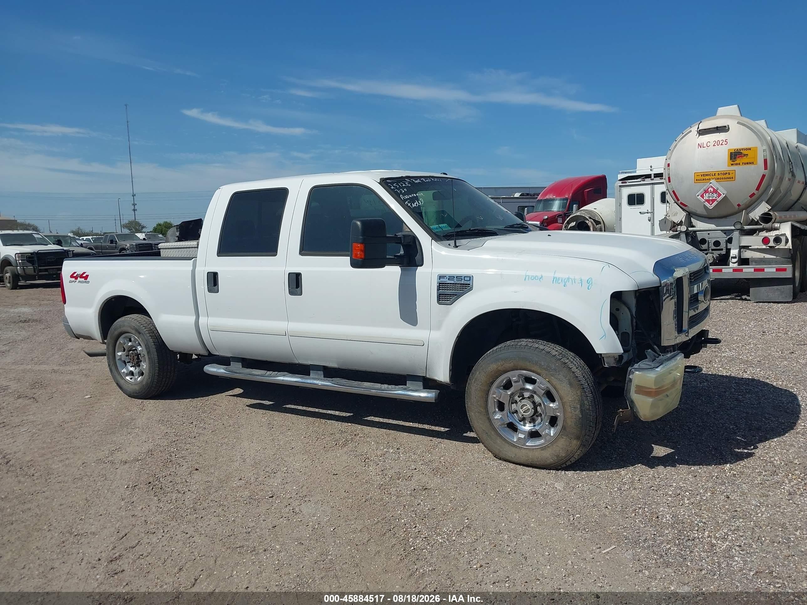 2008 Ford Super Duty F-250 Srw Fx4/king Ranch/lariat/xl/xlt White vin: 1FTSW215X8ED70576