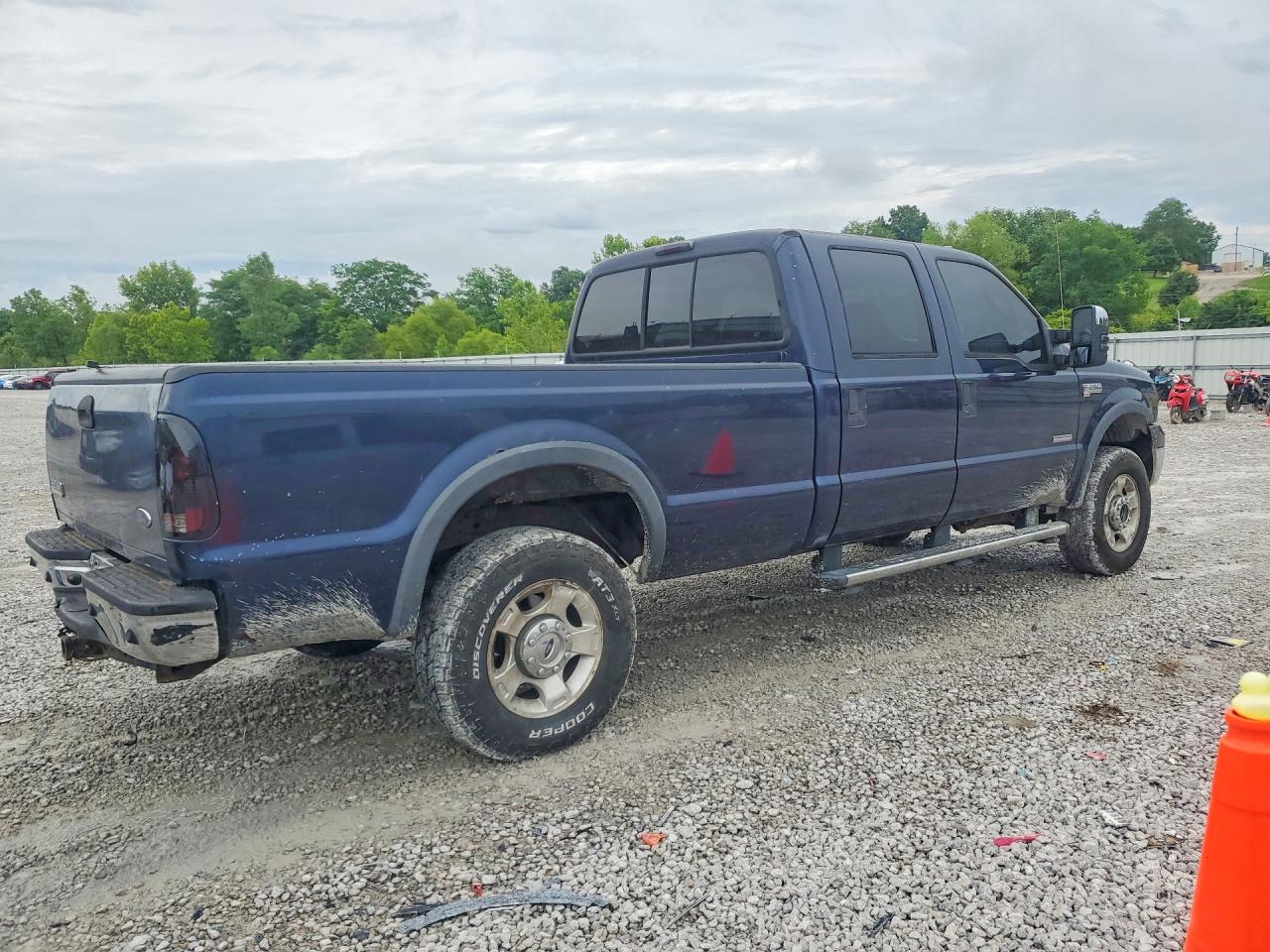 2005 Ford F250 Super Duty Blue vin: 1FTSW21P05EA43911