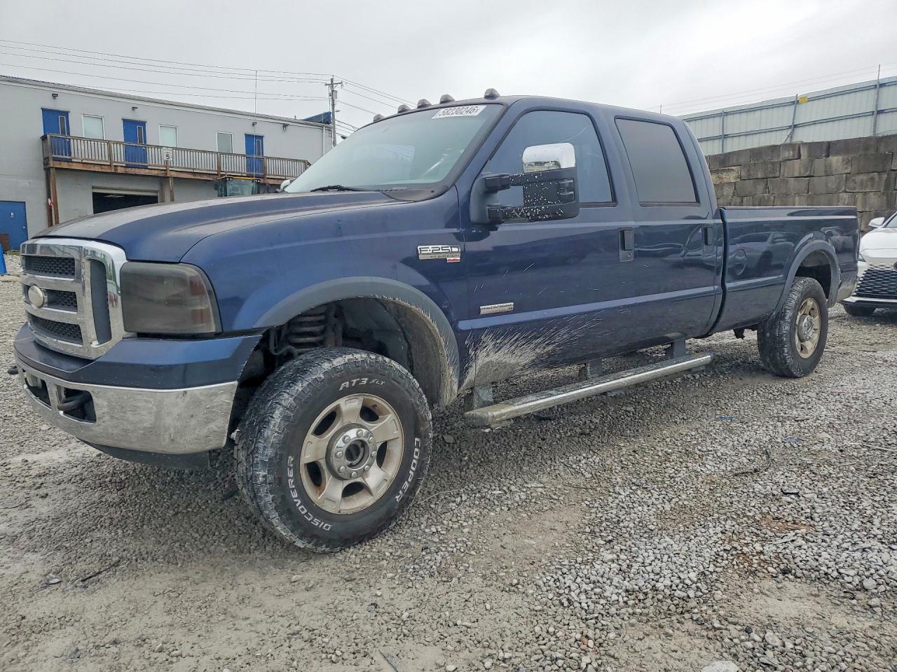 2005 Ford F250 Super Duty Blue vin: 1FTSW21P05EA43911
