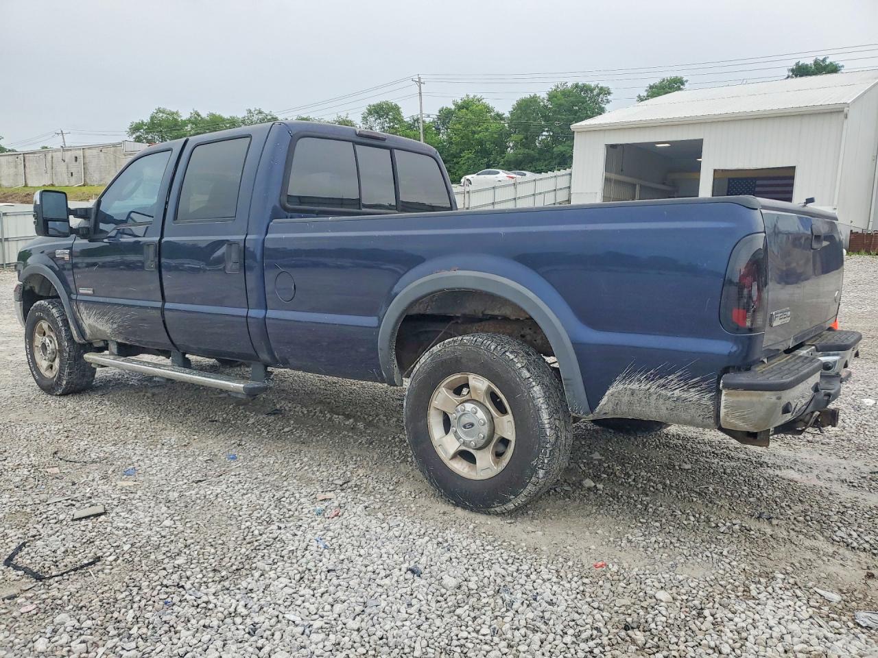 2005 Ford F250 Super Duty Blue vin: 1FTSW21P05EA43911